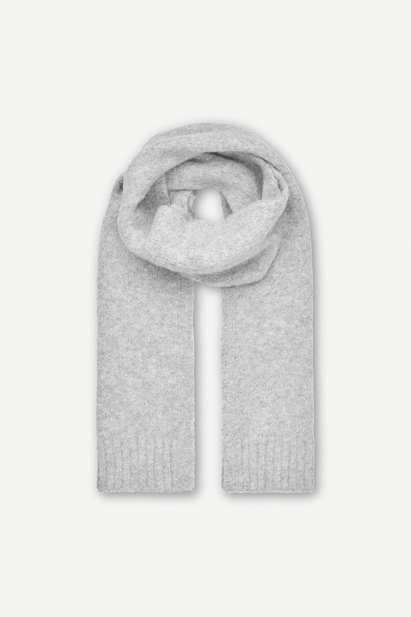 Sajeanne scarf in light grey melange
