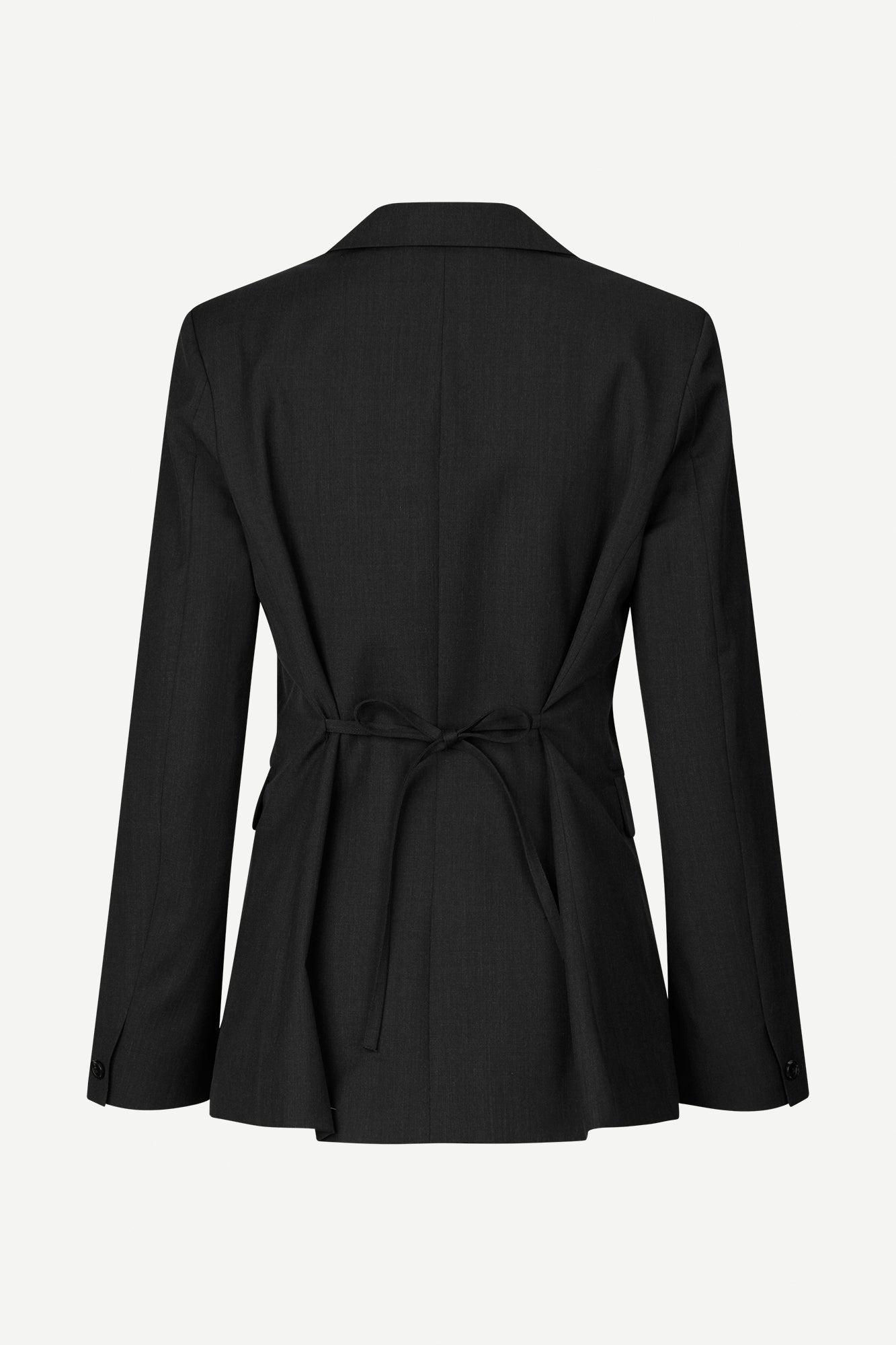 Satove blazer in black melange