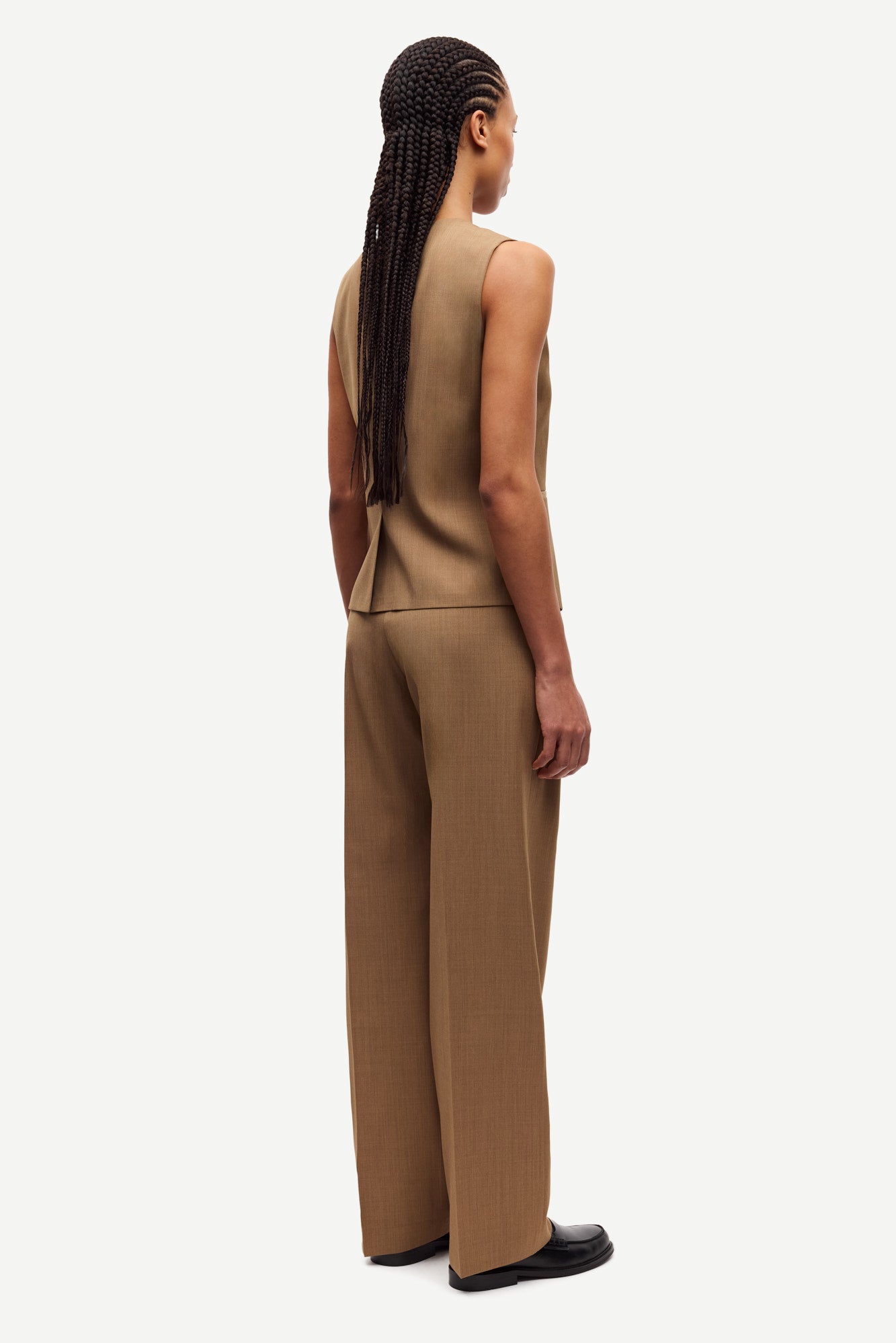 Saruma vest in otter melange