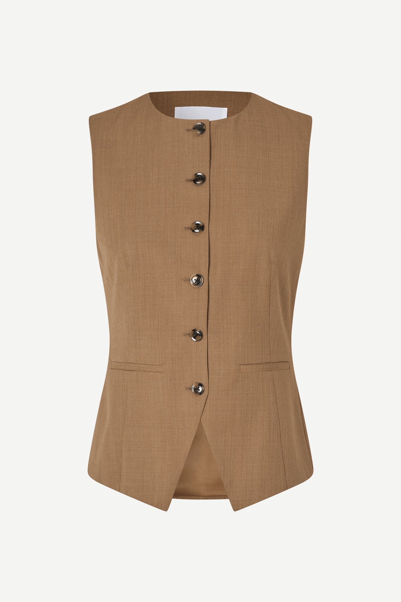 Saruma vest in otter melange