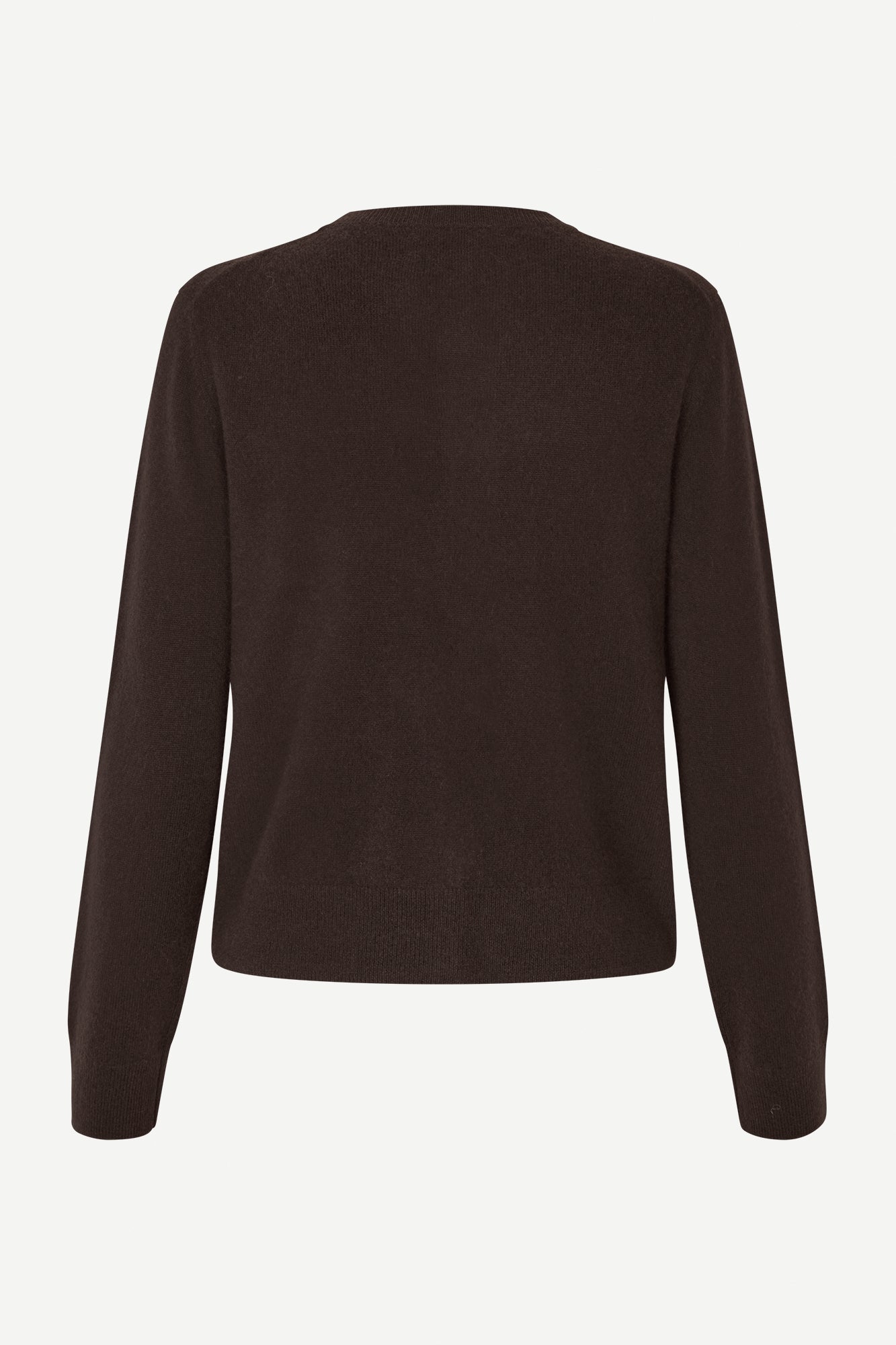 Pure cashmere cardigan in black coffee