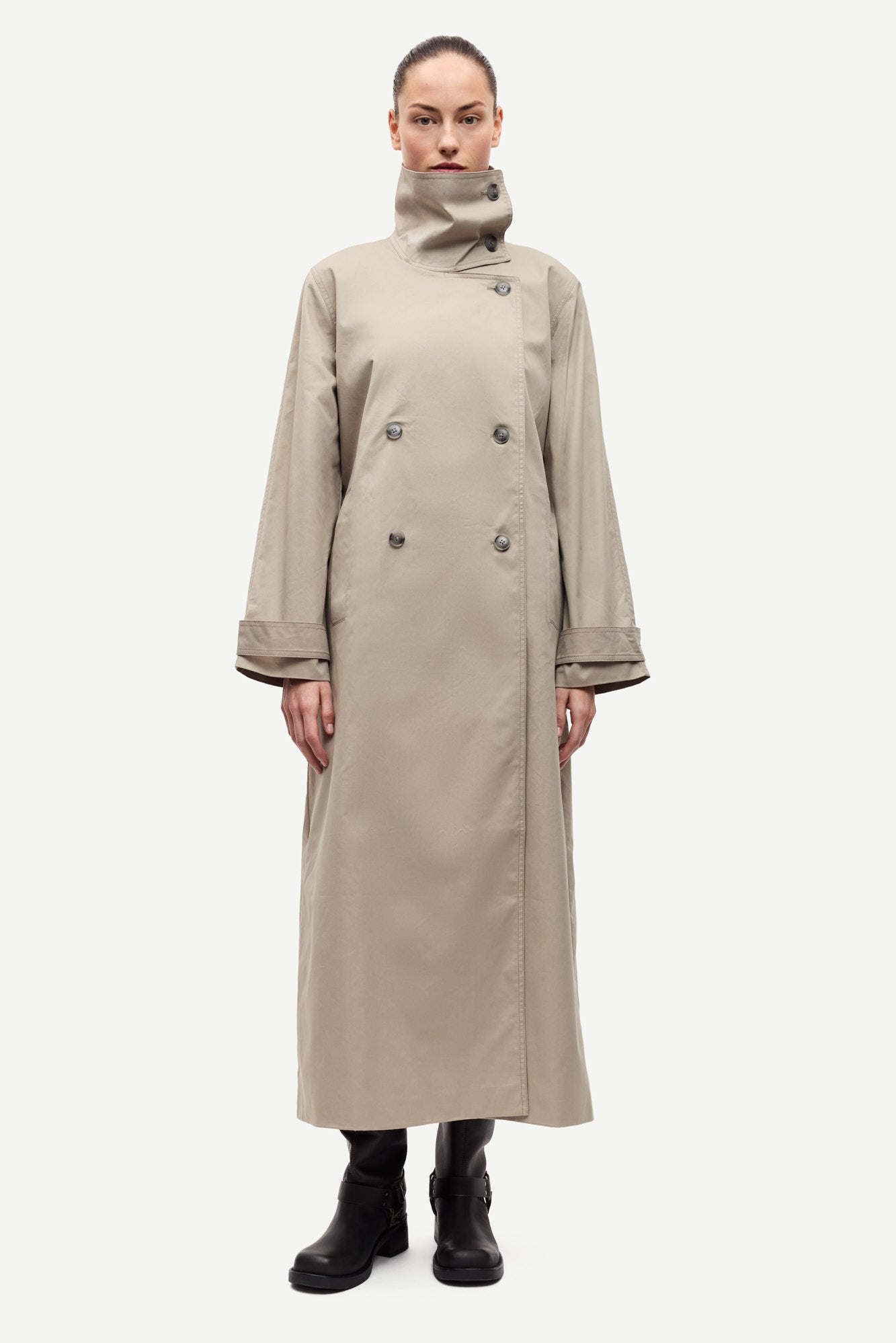 Sahayes coat in aluminium