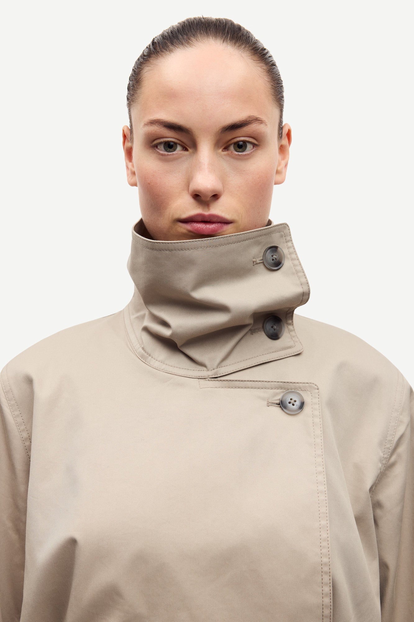 Sahayes coat in aluminium