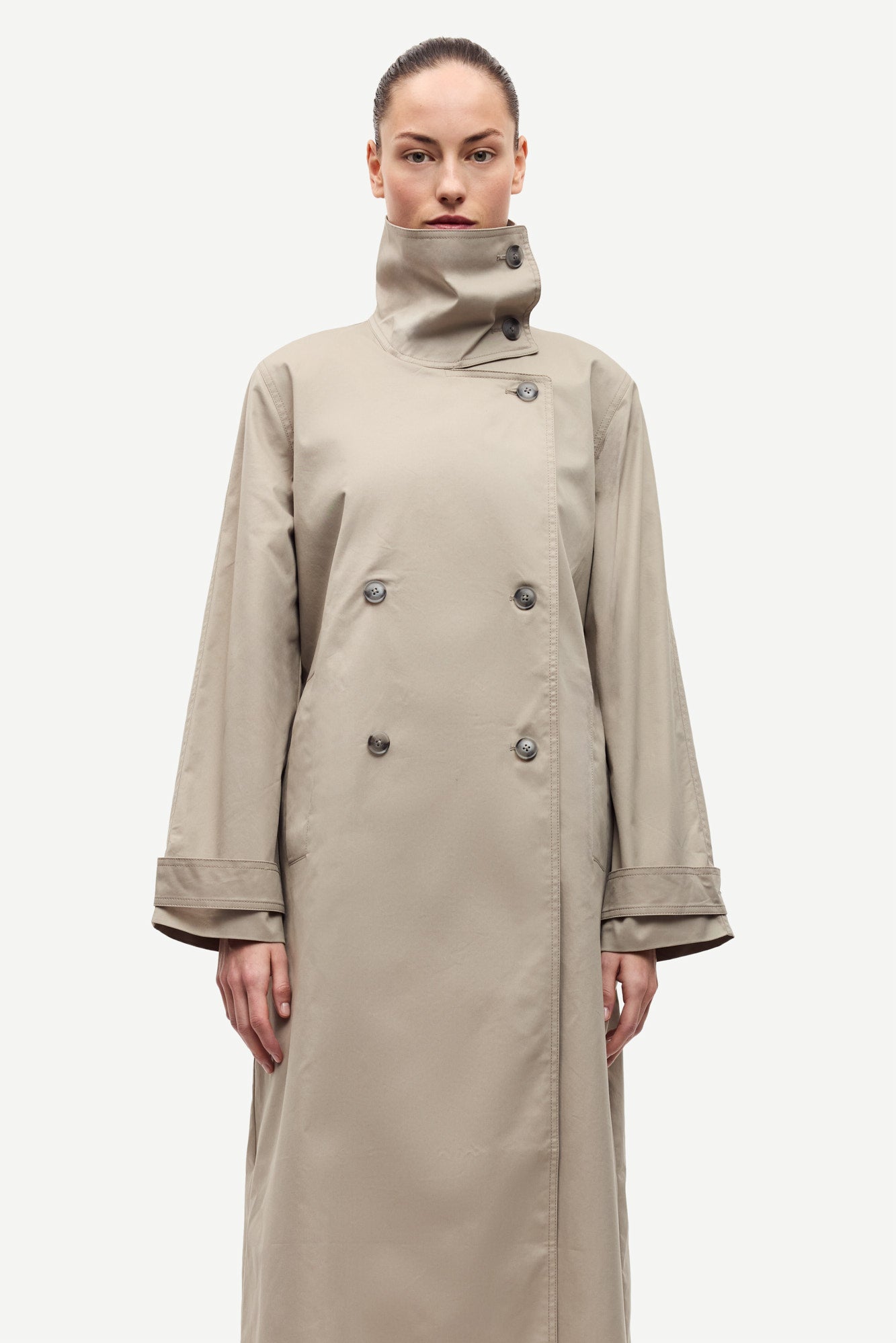 Sahayes coat in aluminium
