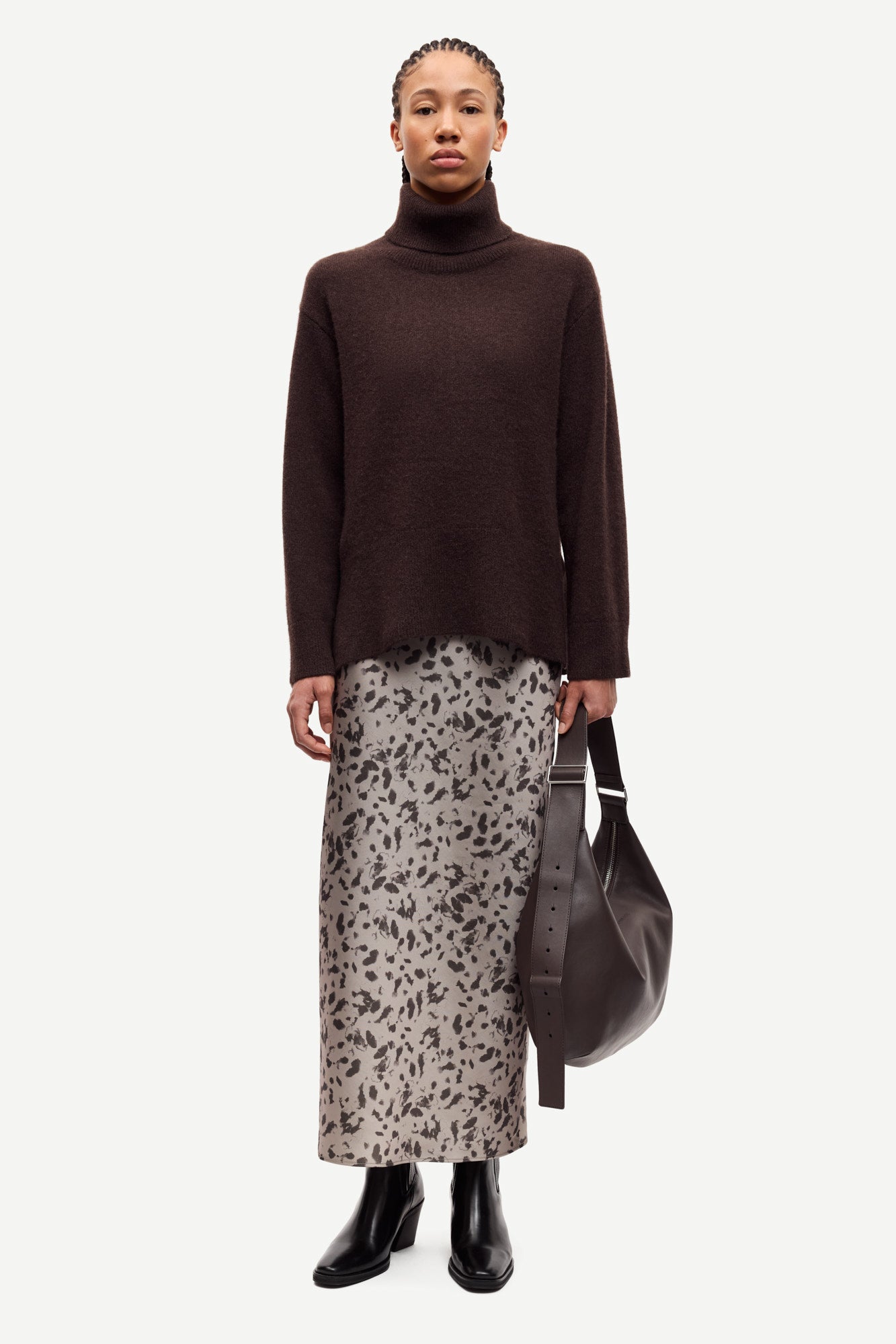 Samartina turtleneck in black coffee