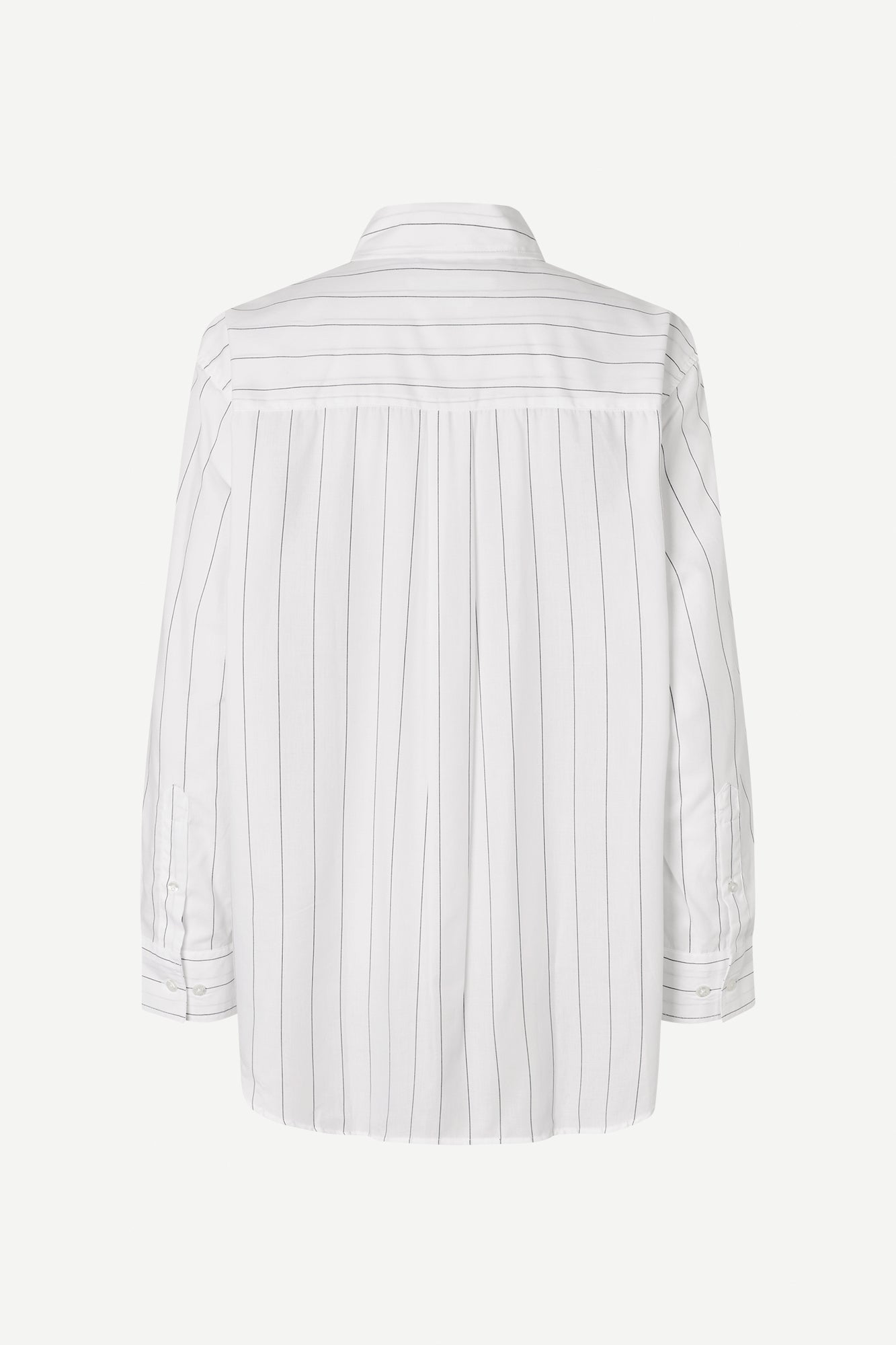 Salova shirt in white pinstripes