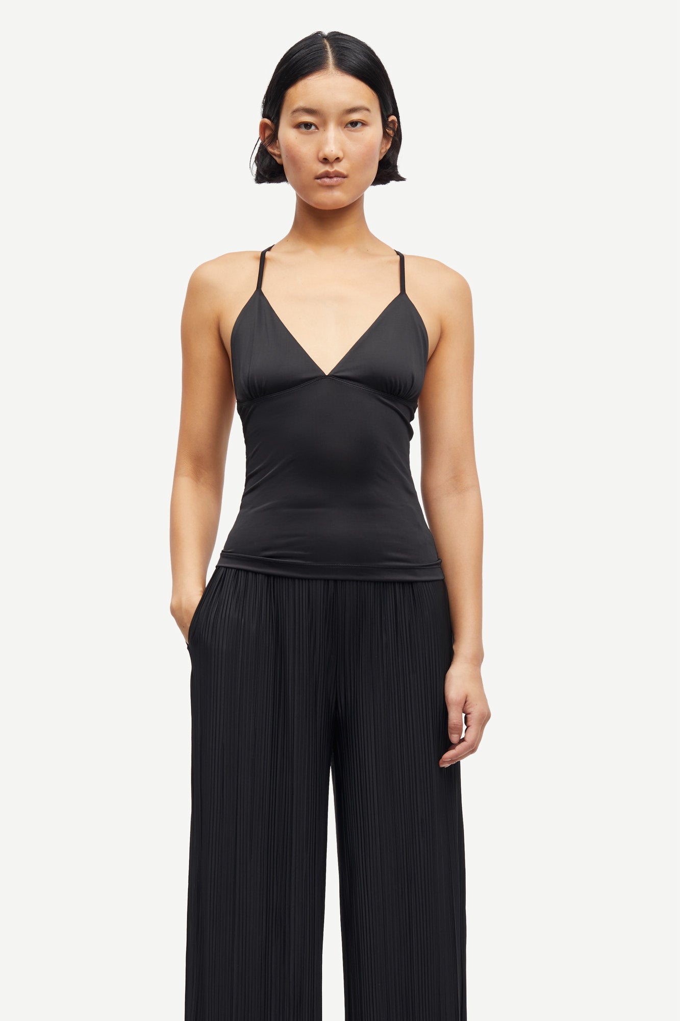 Safaye strap top in black