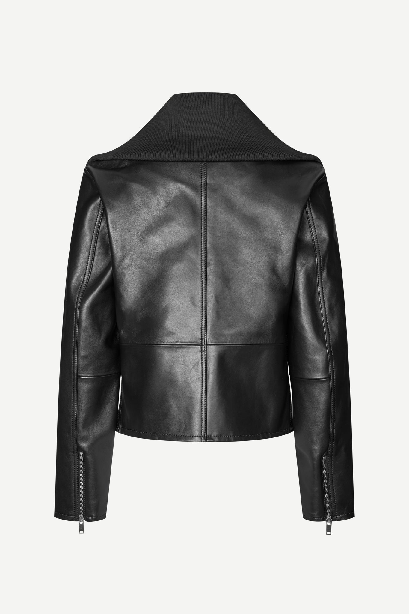 Sashira leather jacket in black