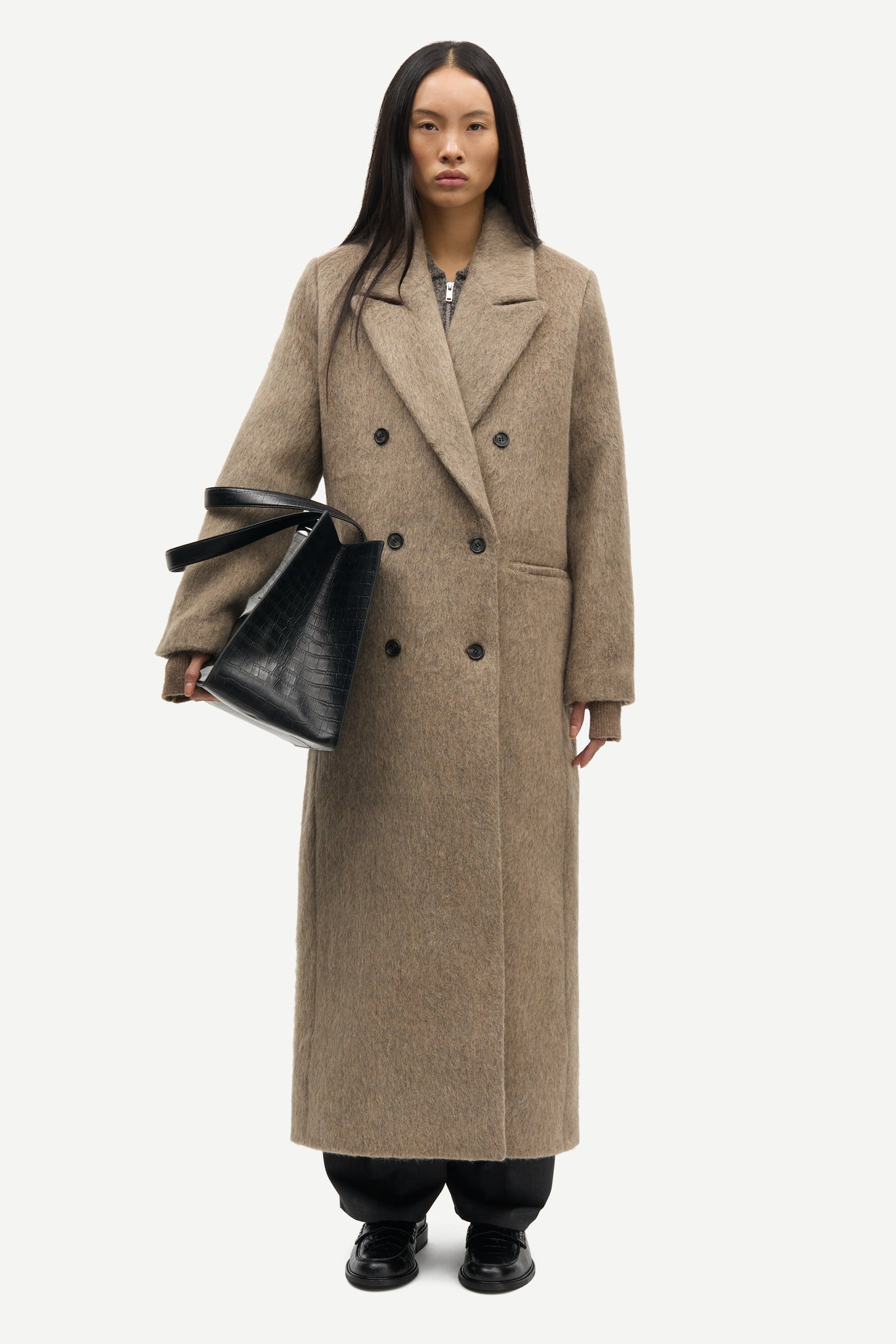 Sajilla coat in pale fossil mel