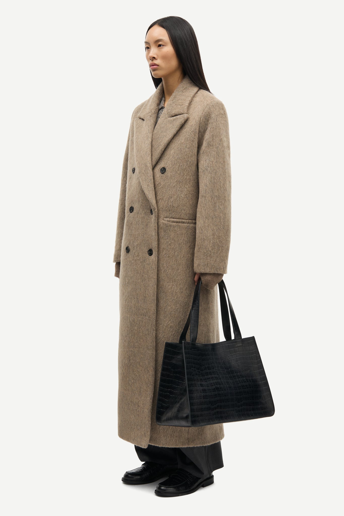 Sajilla coat in pale fossil mel