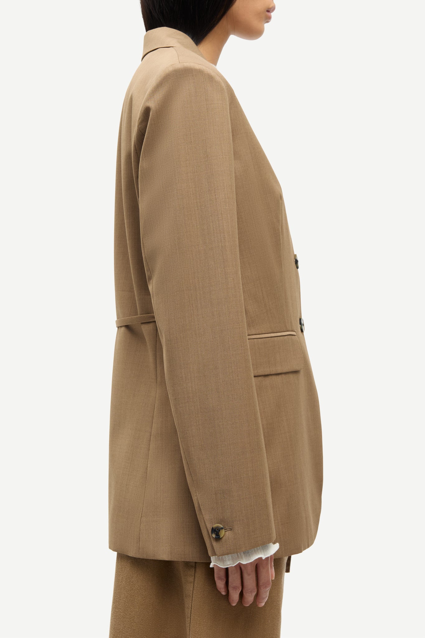 Satove blazer in otter mel