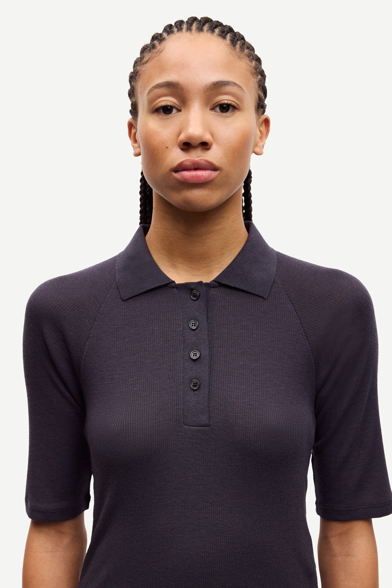 Sasonnet ss polo in charcoal art