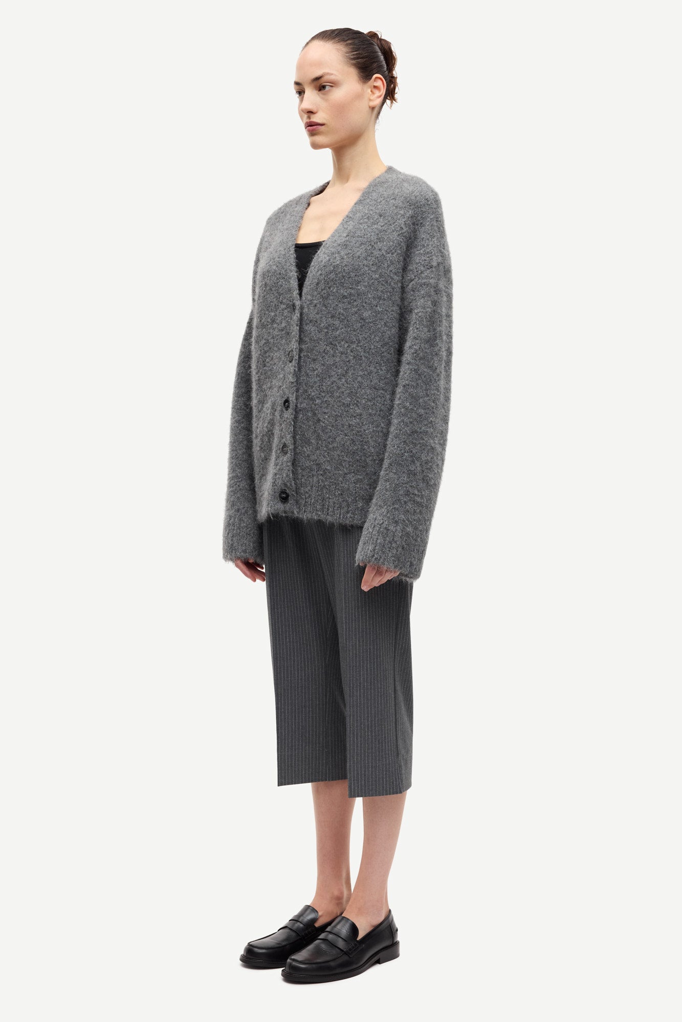 Sajeanne long cardigan in iron gate