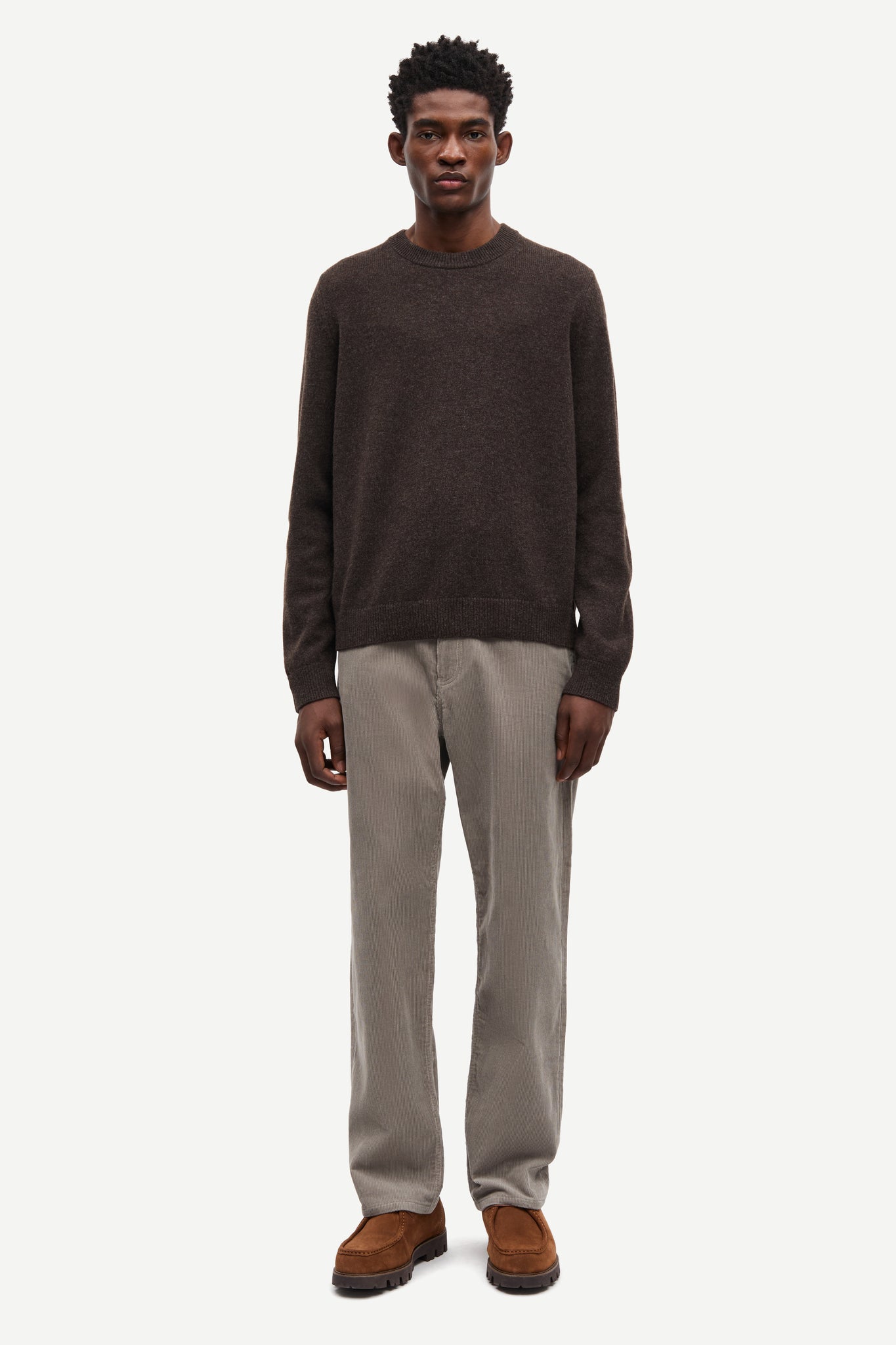 Isak knit sweater in turkish coffee