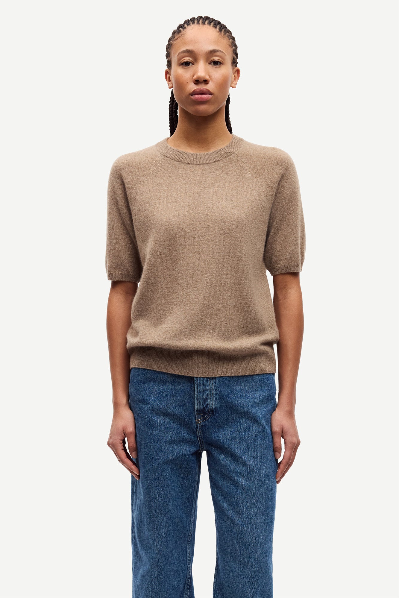 Saboston t-shirt in nature taupe