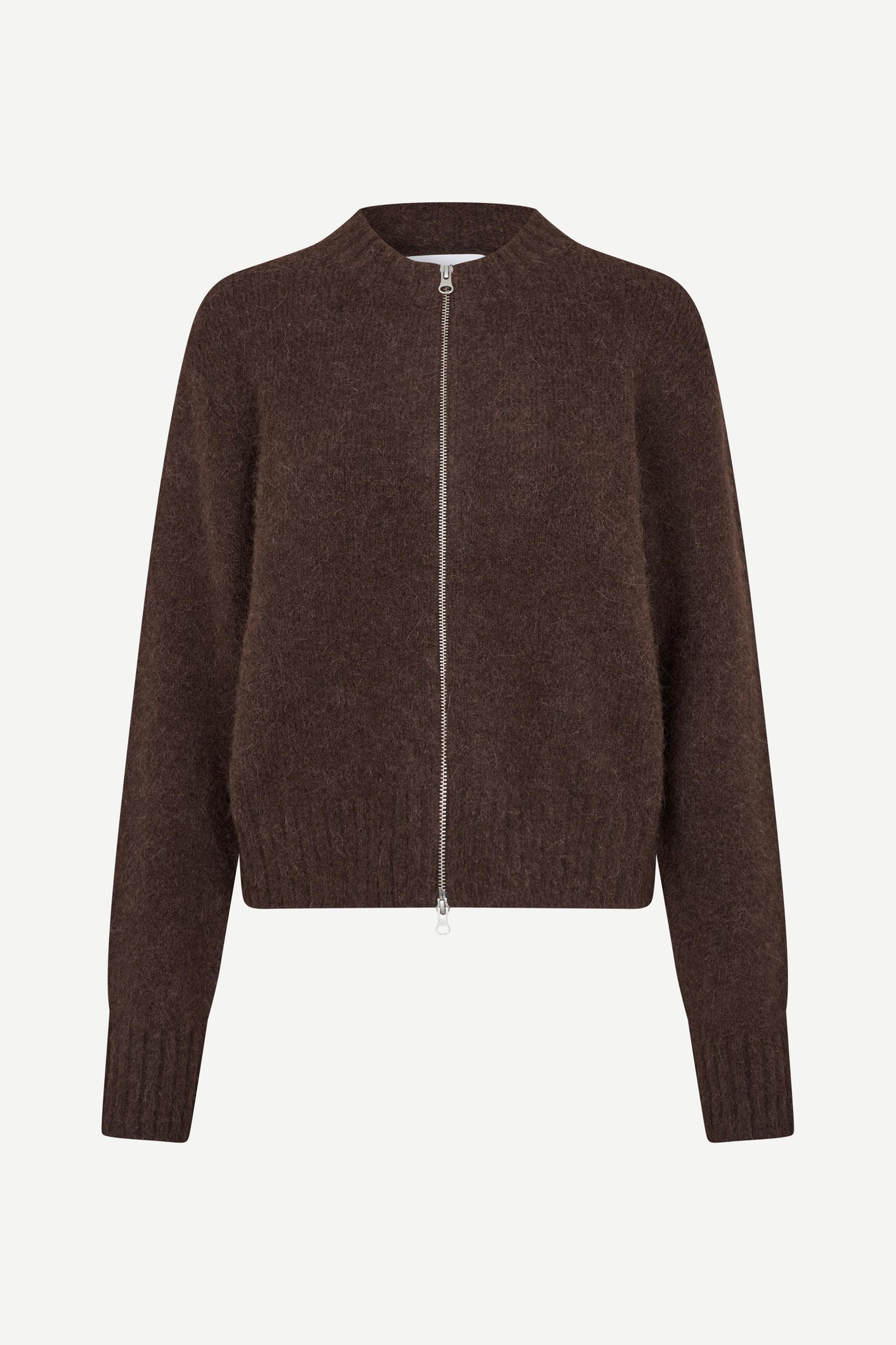 Sajeanine zip cardigan in black coffee