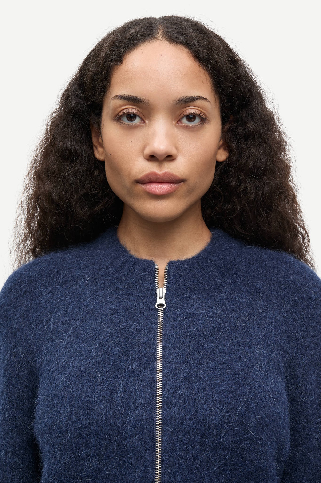 Sajeanine zip cardigan in salute