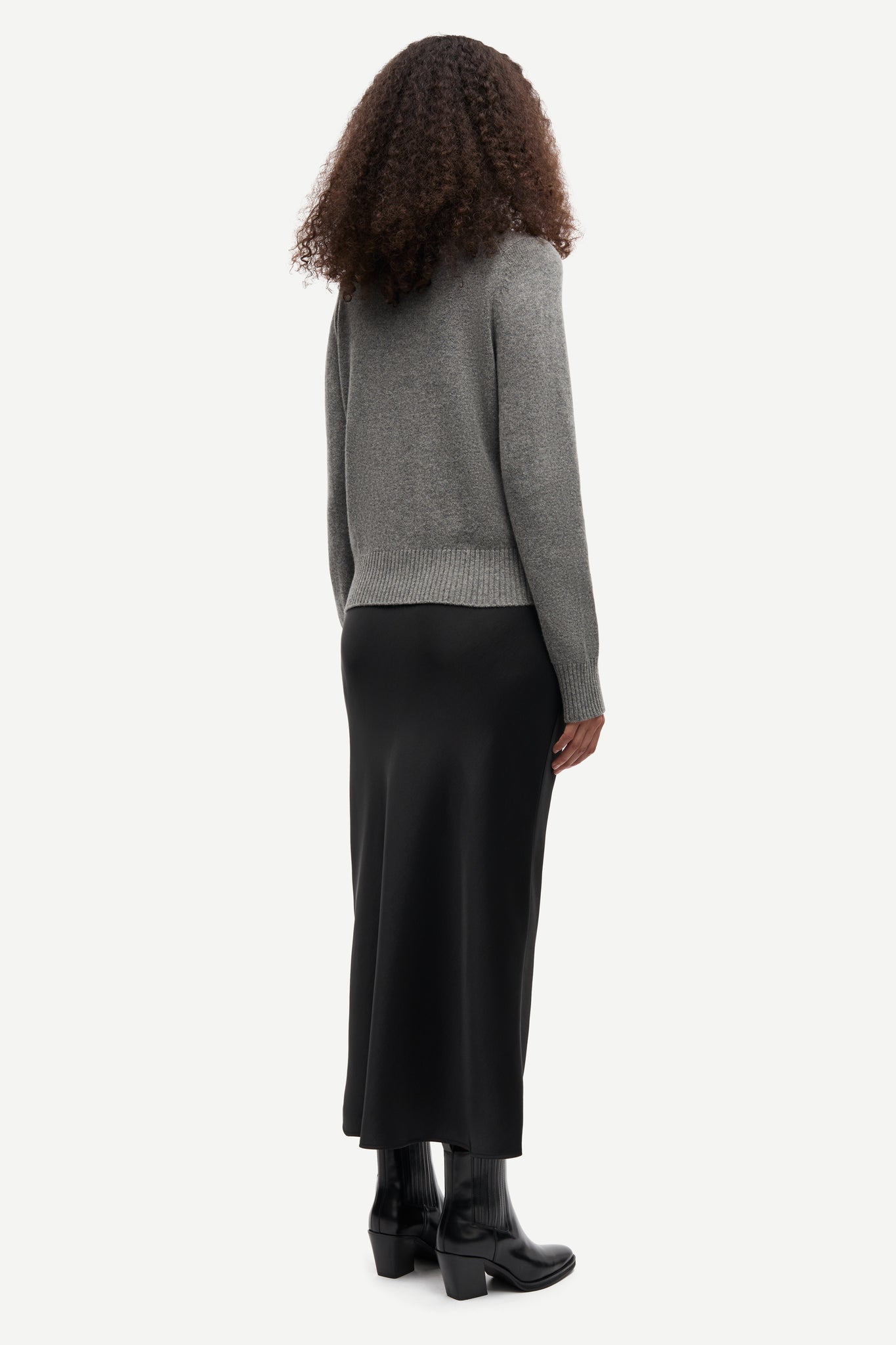 Saelif turtleneck in dark grey mel