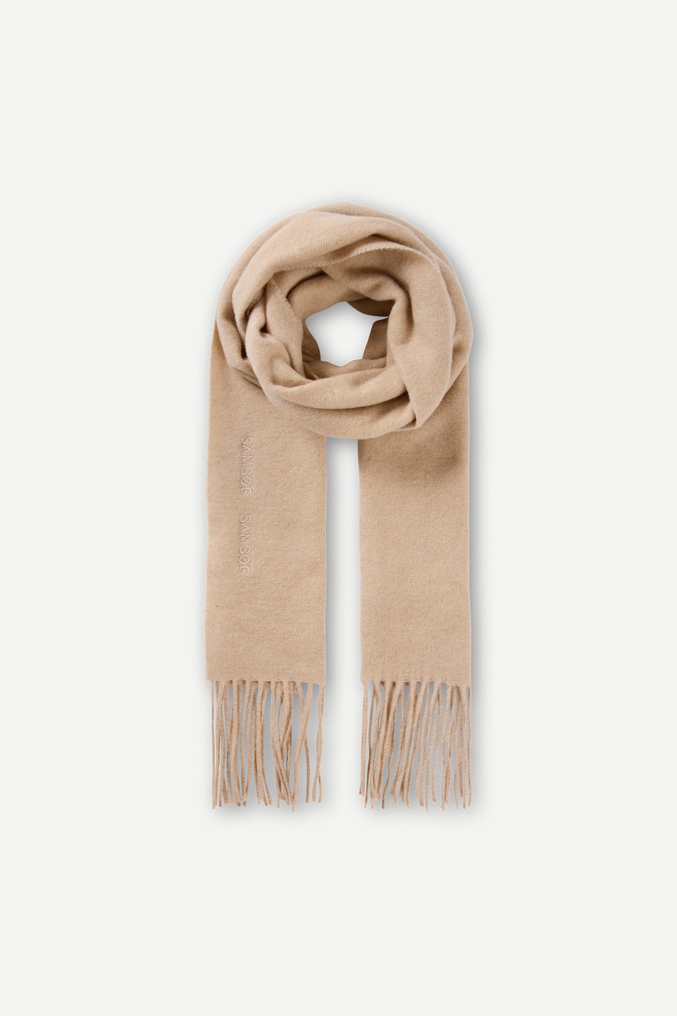 Sajolly scarf in beige mel.