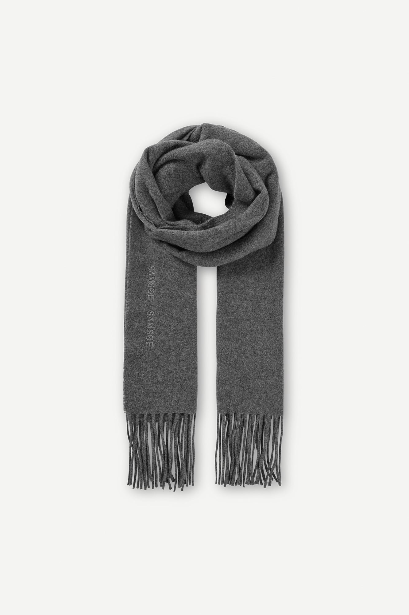 Sajolly scarf in grey mel.
