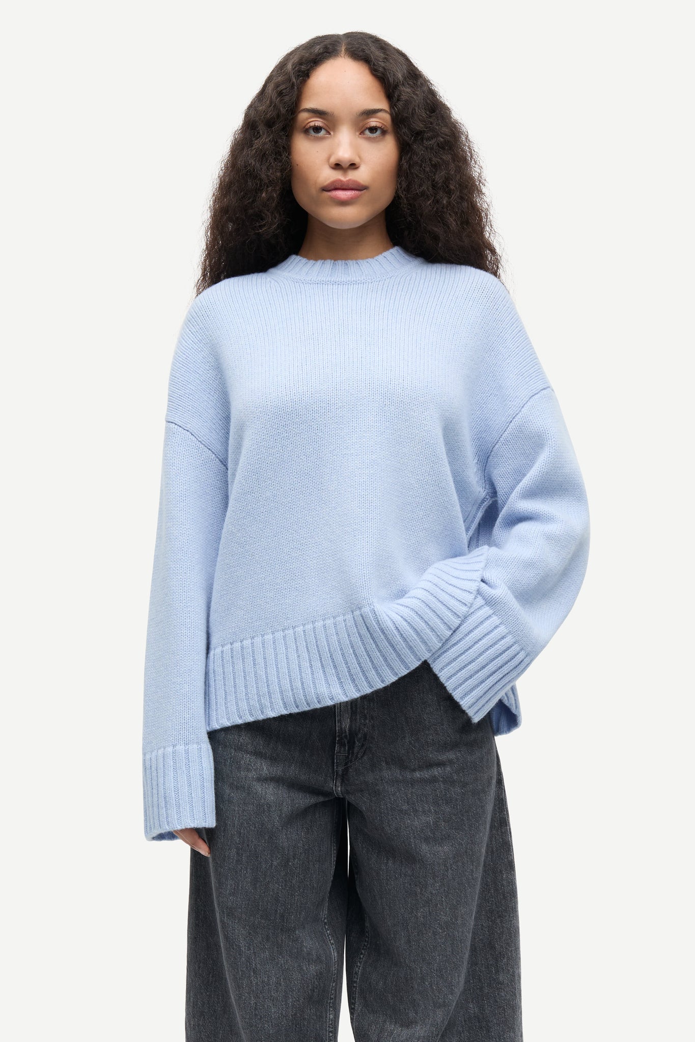 Sakeiku sweater in cashmere blue