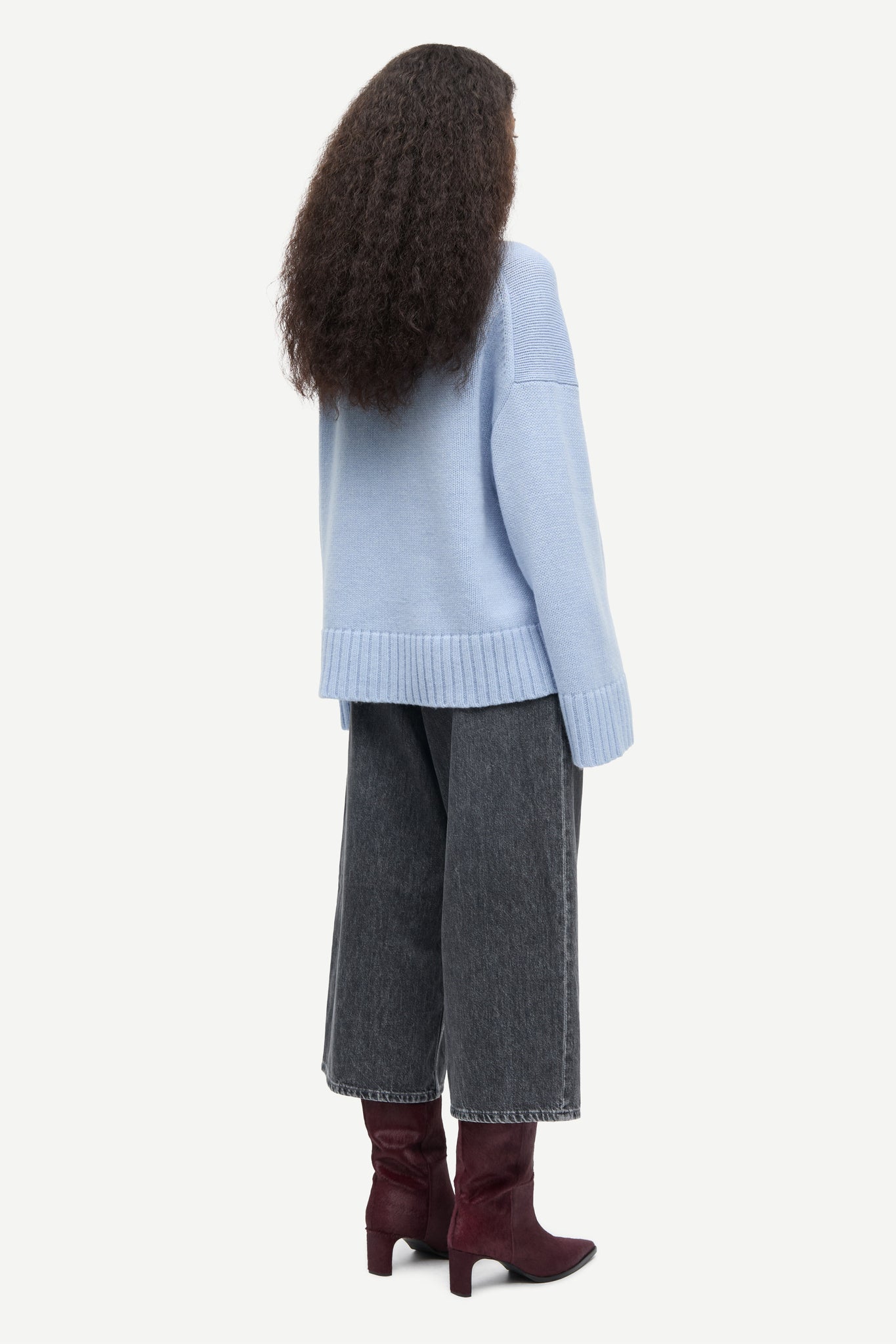 Sakeiku sweater in cashmere blue