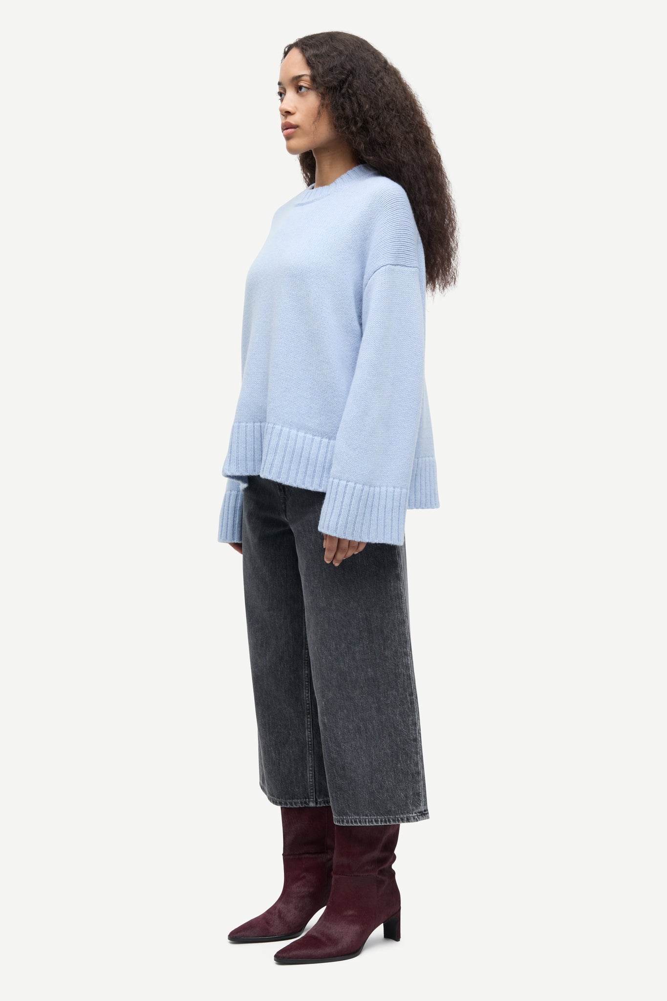 Sakeiku sweater in cashmere blue