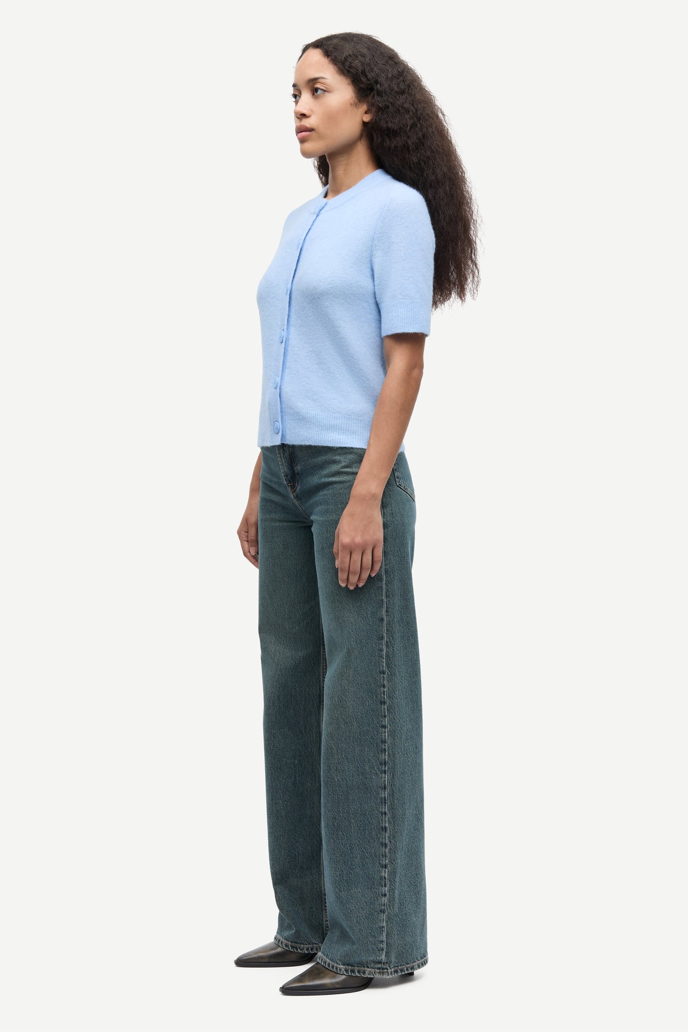 Sanoura ss cardigan in cashmere blue