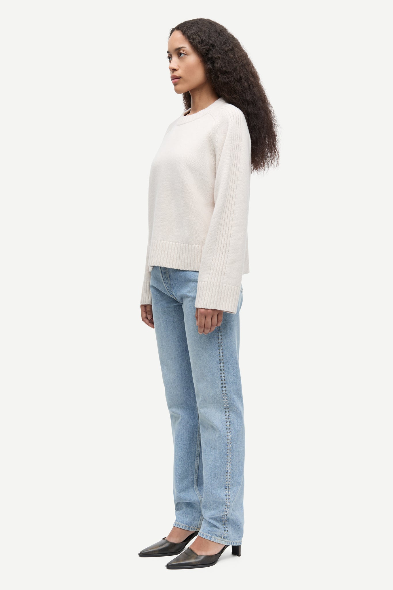 Satilly sweater in pumice stone