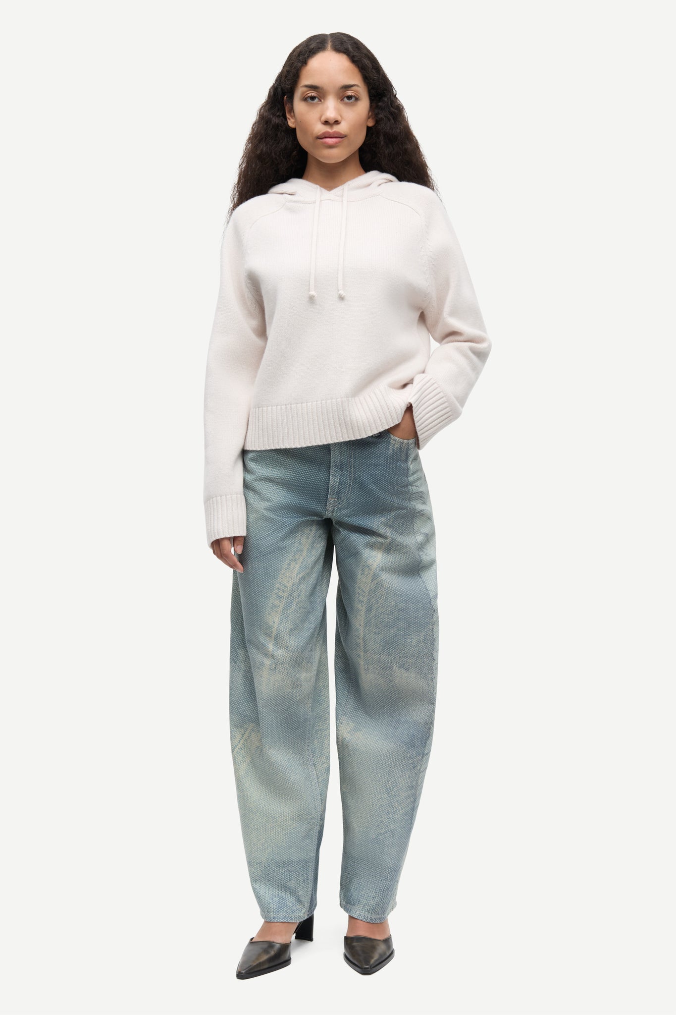 Satilly hoodie in pumice stone