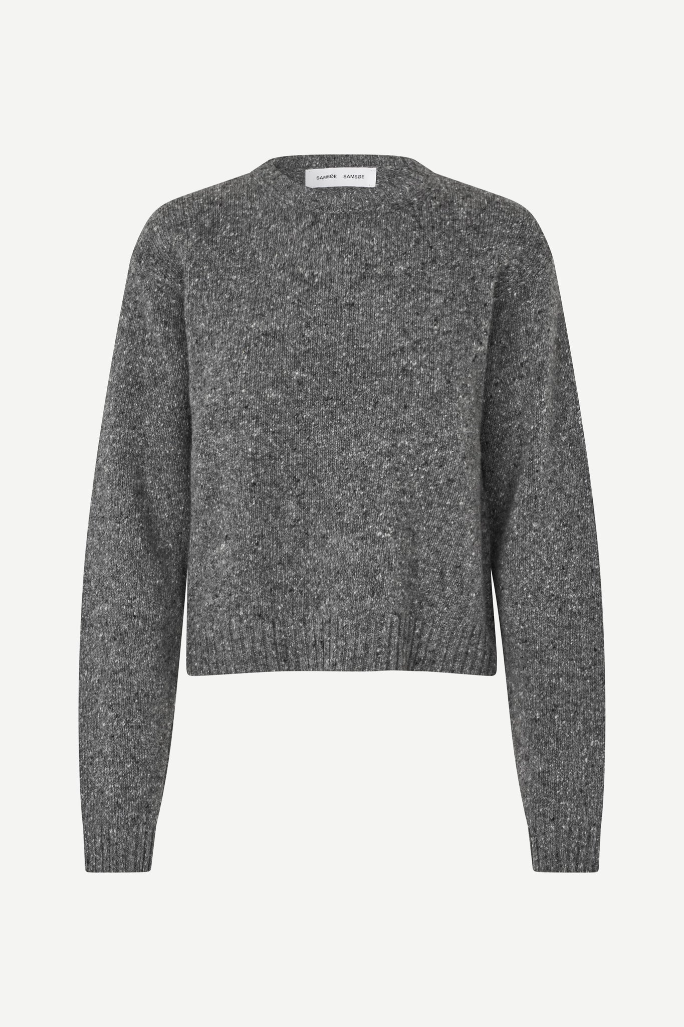 Salois sweater in dark grey mel.
