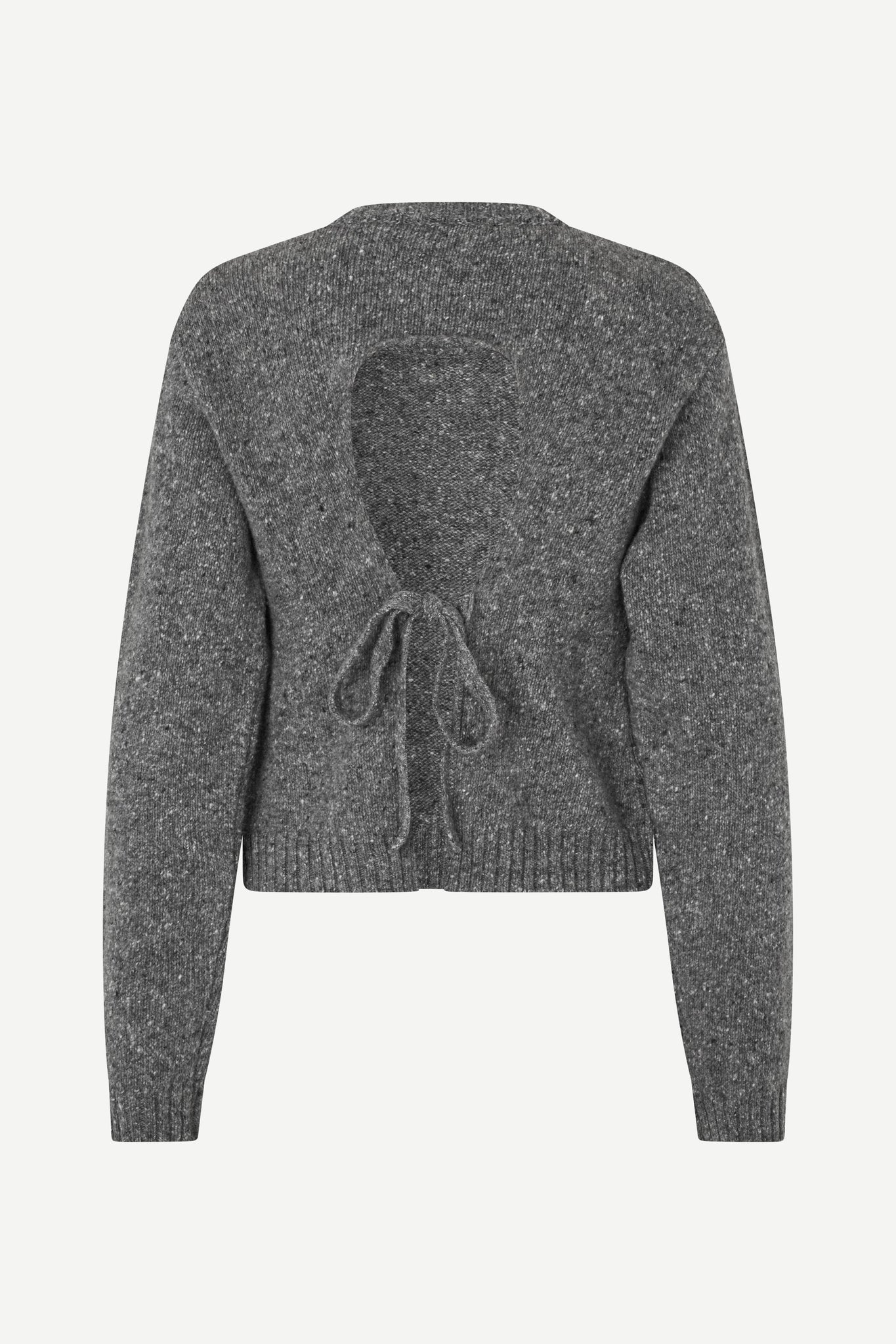 Salois sweater in dark grey mel.