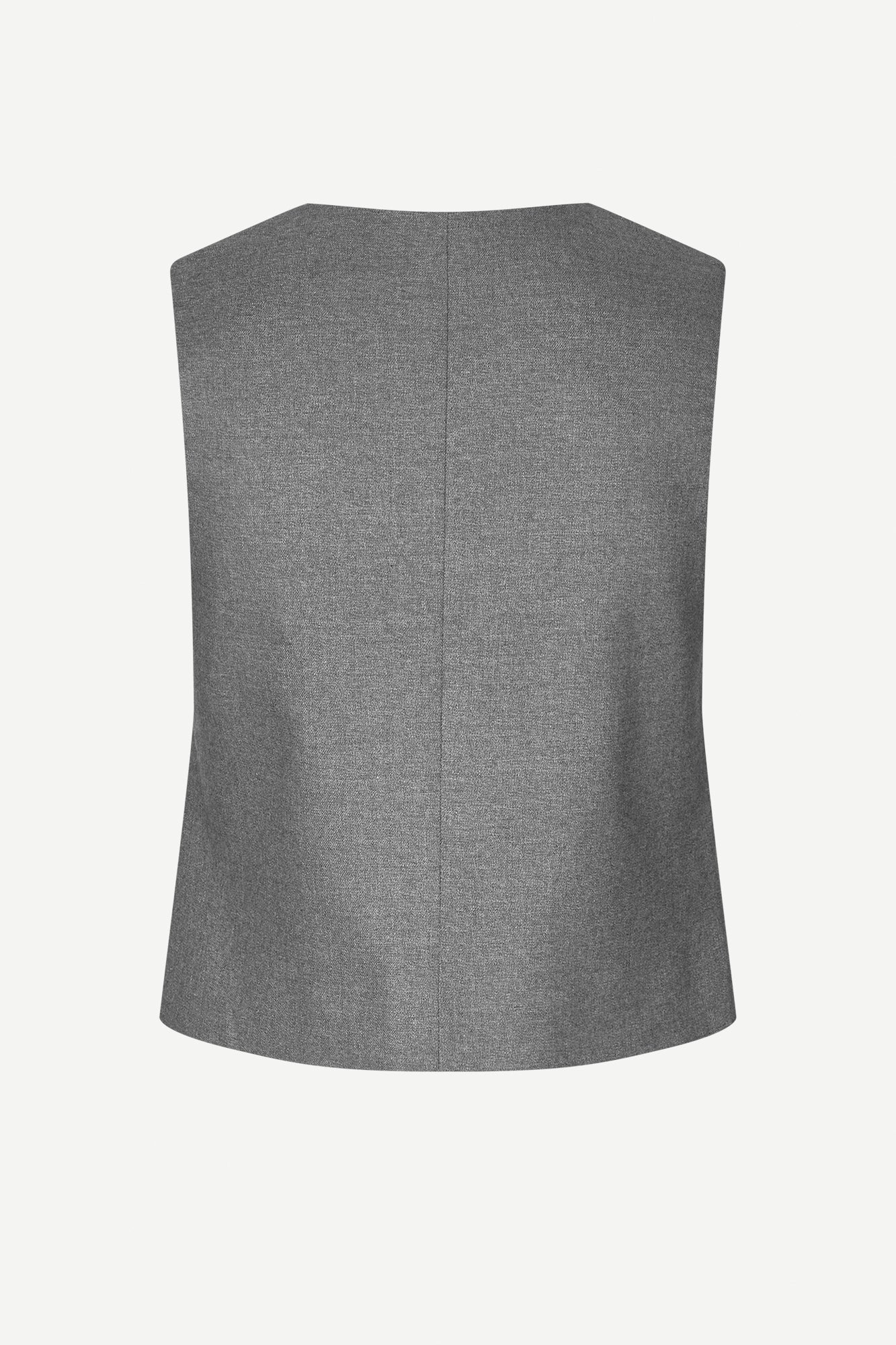 Saramona vest in grey melange