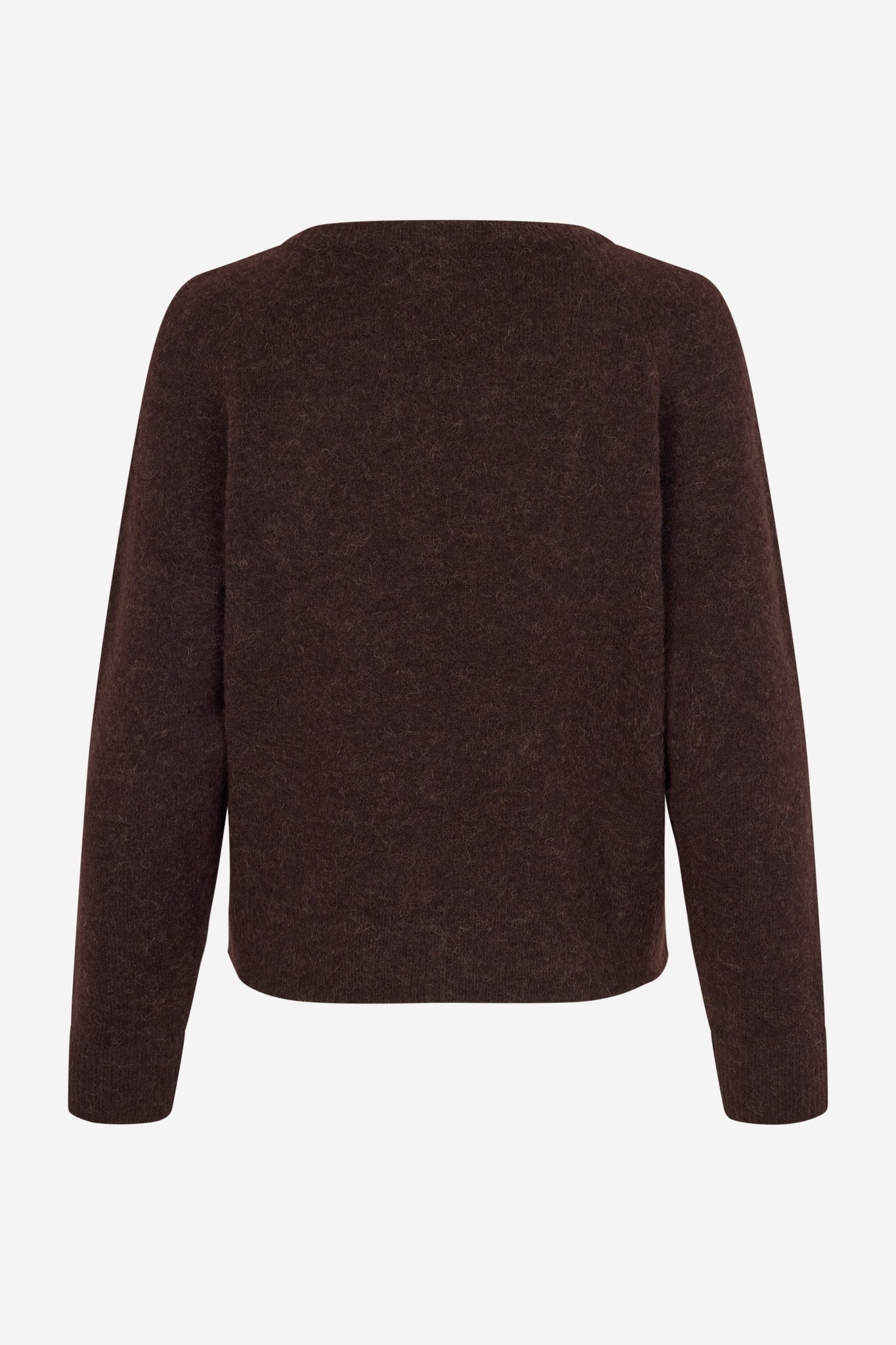 Nor short alpaca sweater in black coffee
