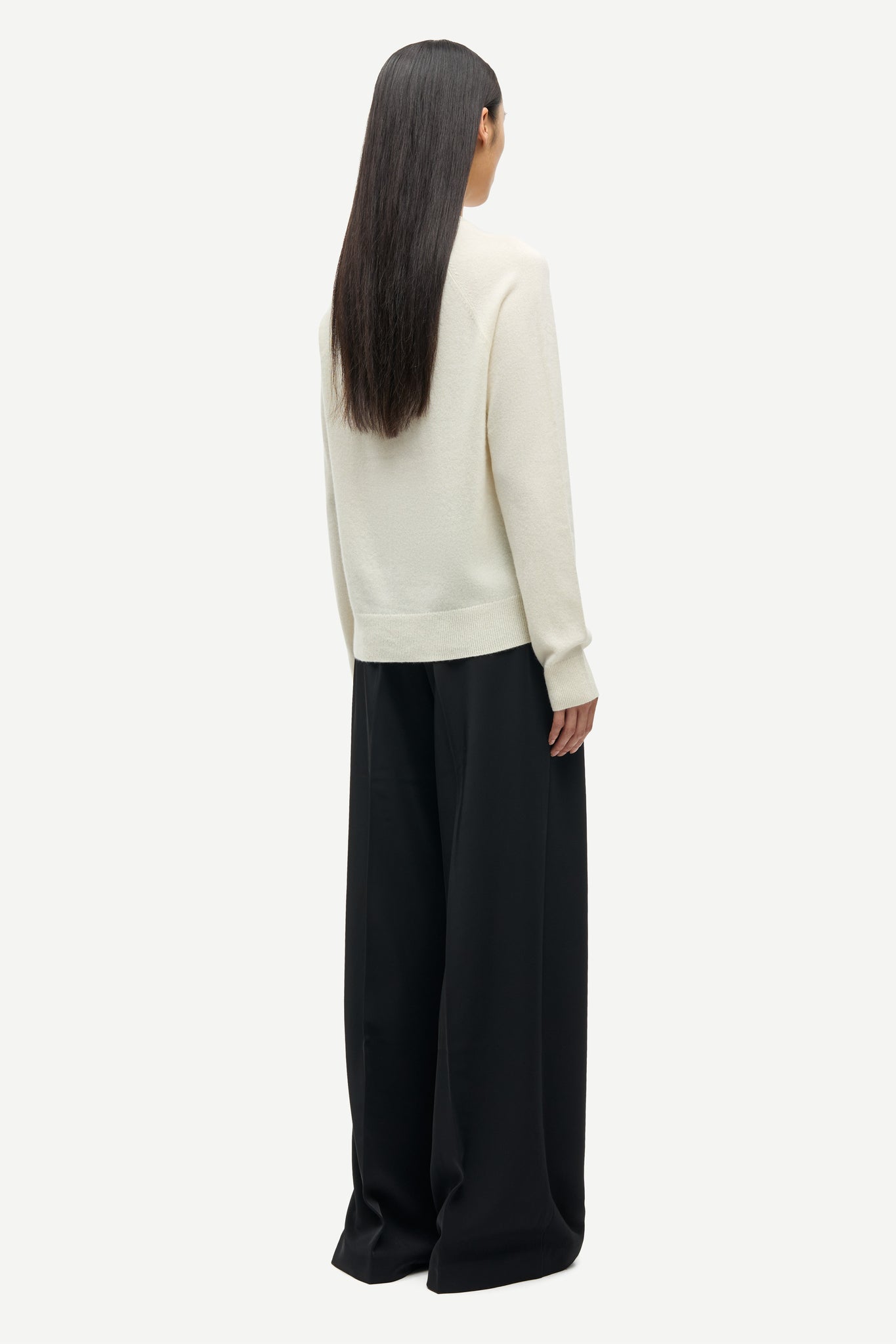 Perfect wide leg trousers in black
