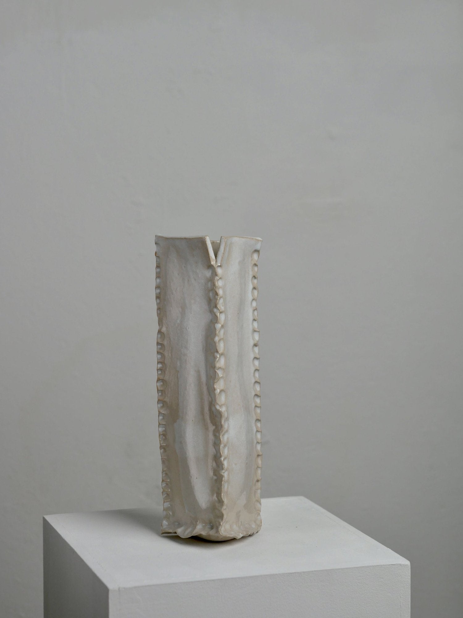 Wall vase in white by Hap Ceramics