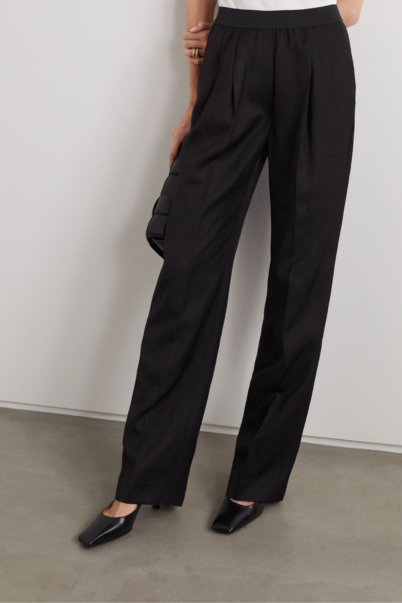 TAKAROA PANTS BLACK BY LOULOU STUDIO