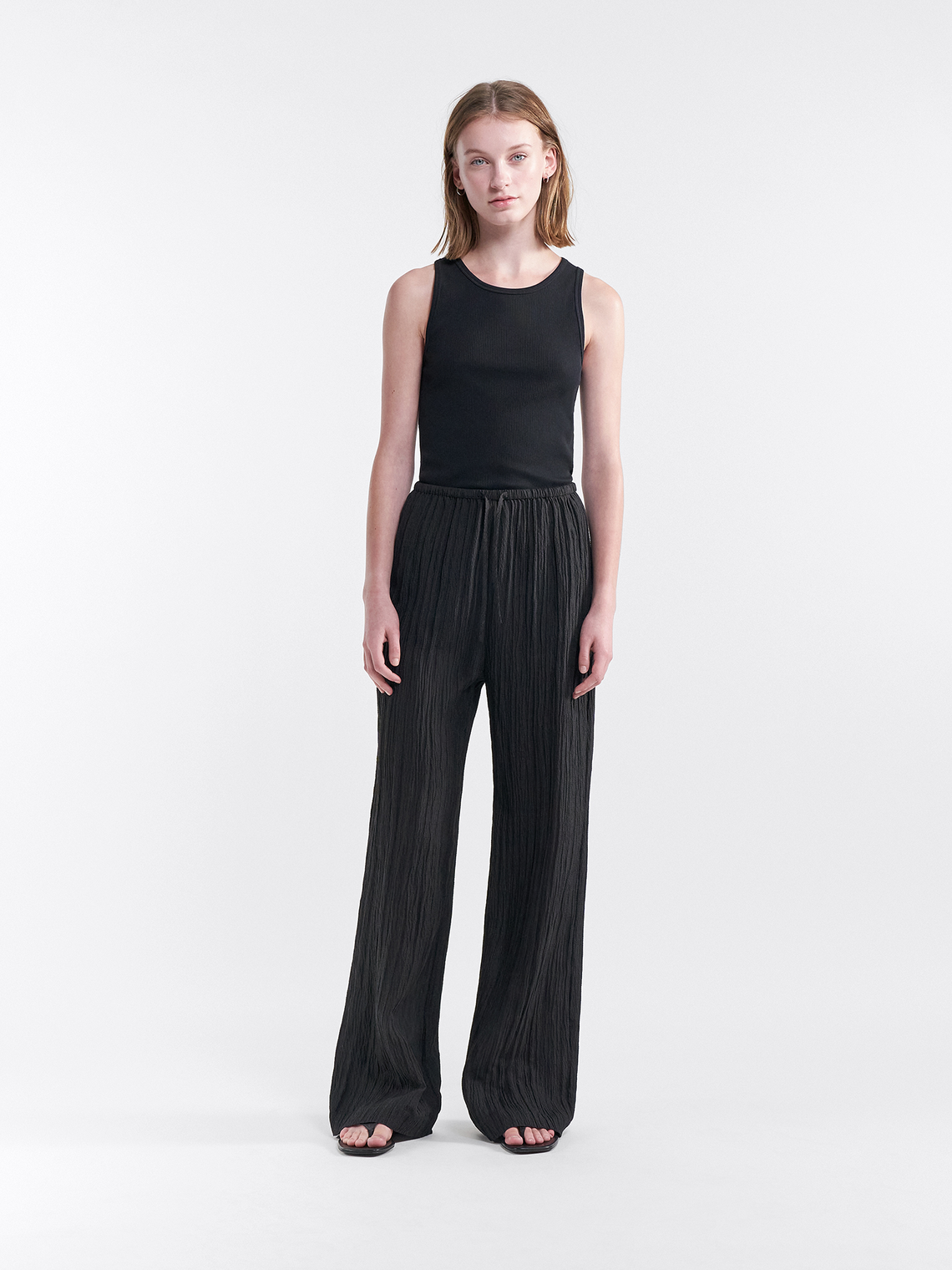 Filippa K Myla silk trousers - black