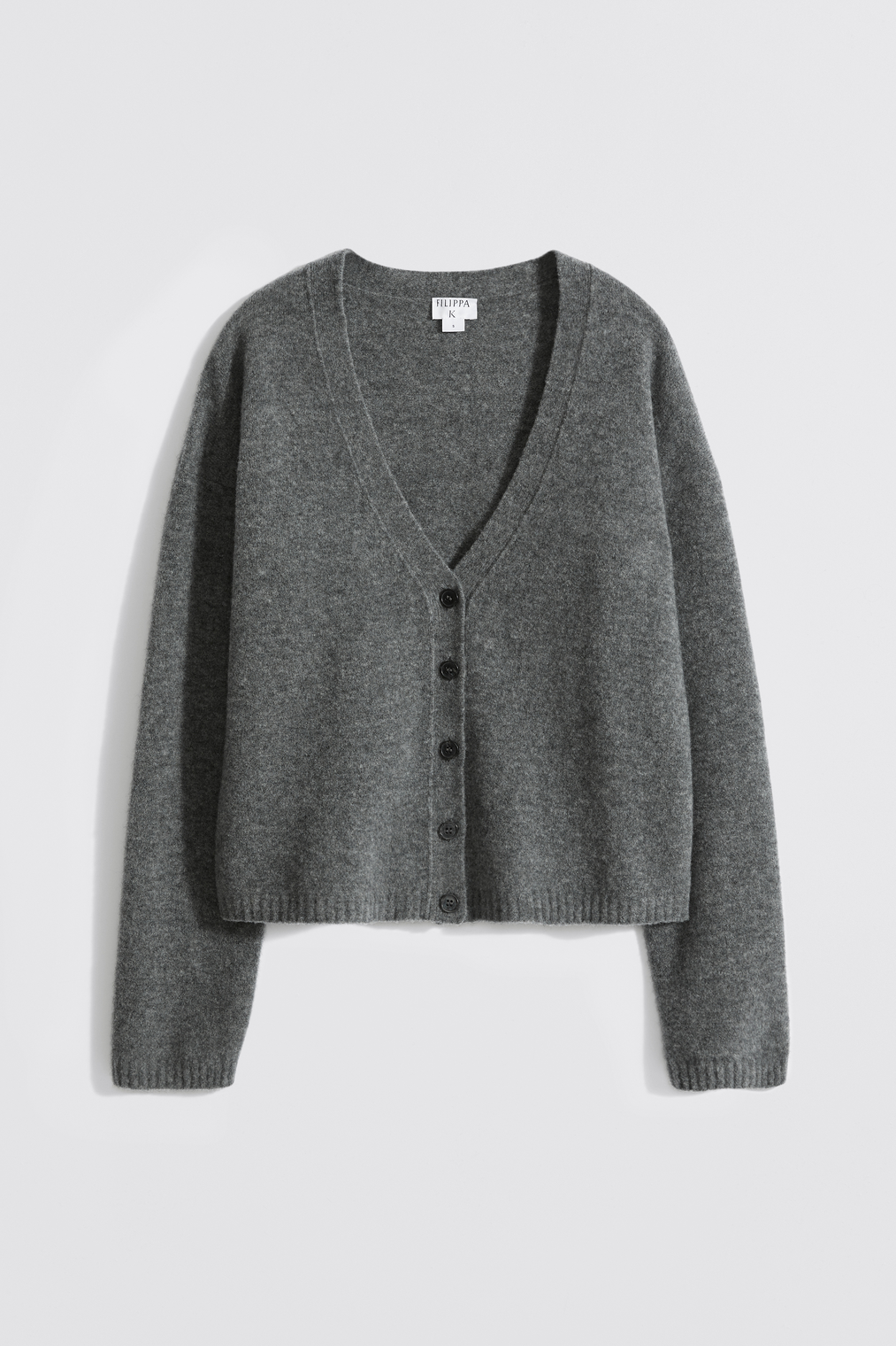 Adrienne Yak Cardigan by Filippa K in mid grey melange