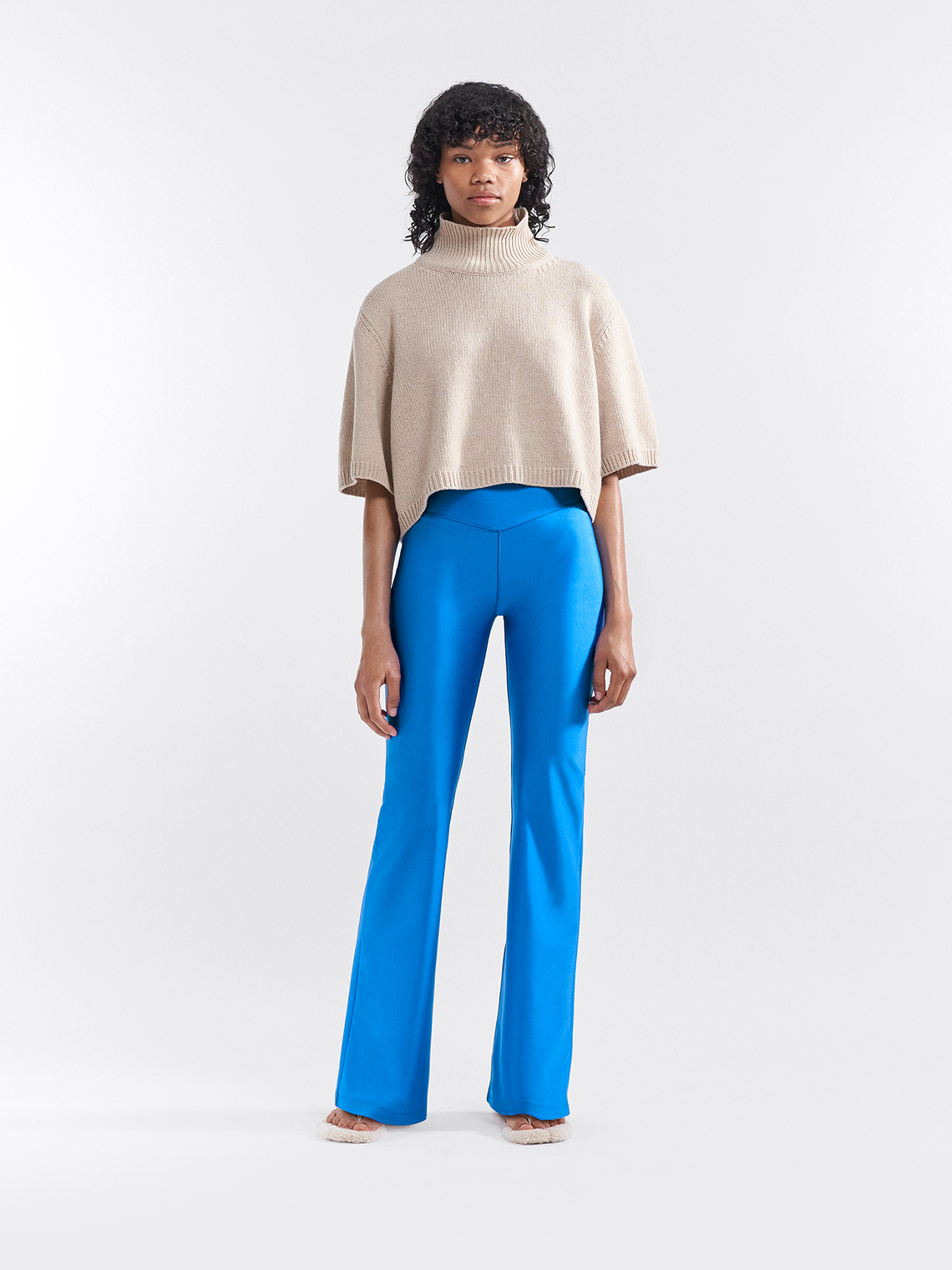 Shimmer boot cut legging by Filippa K - river