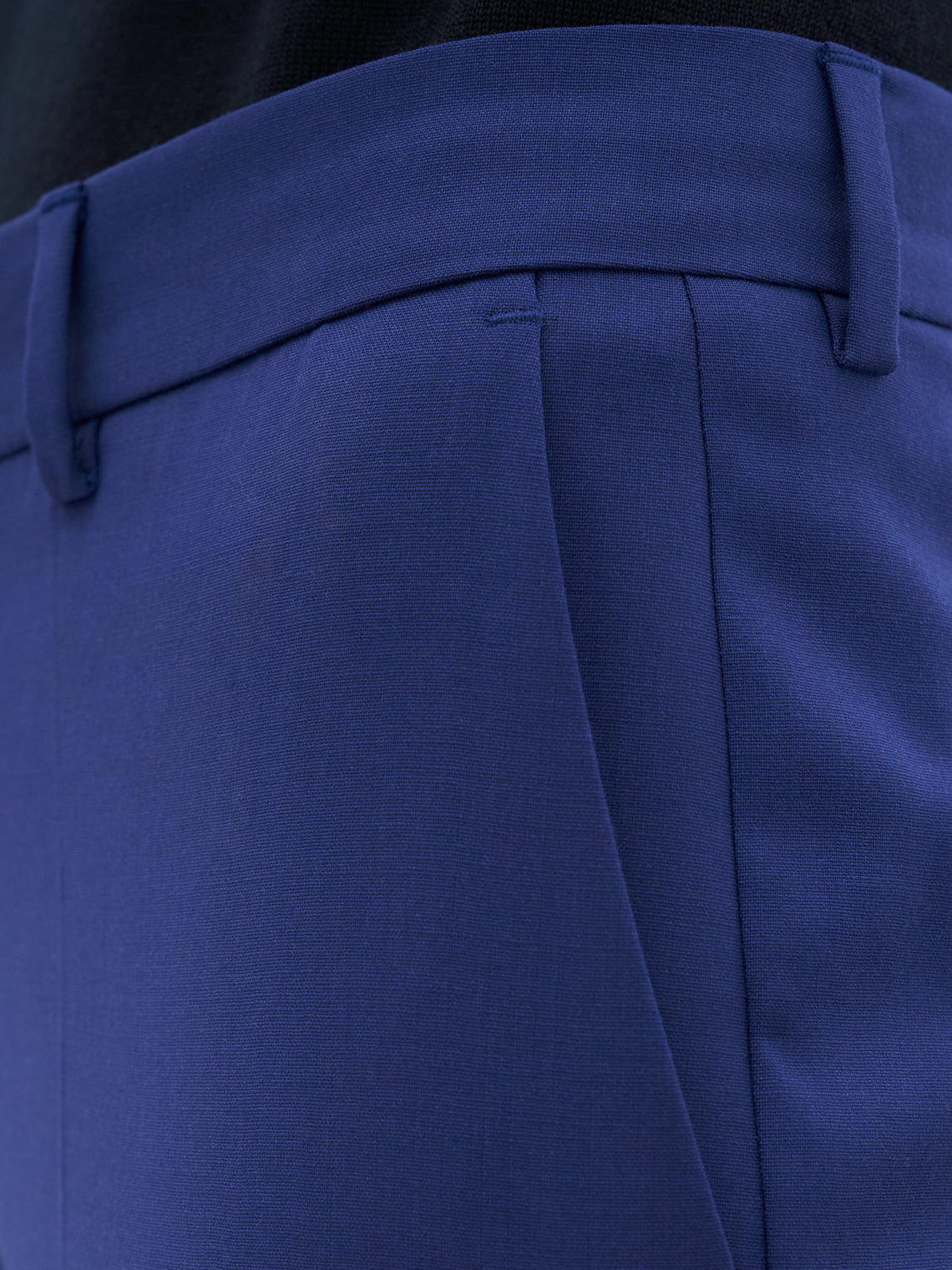 Emma cropped wool trouser by Filippa K - ocean blue