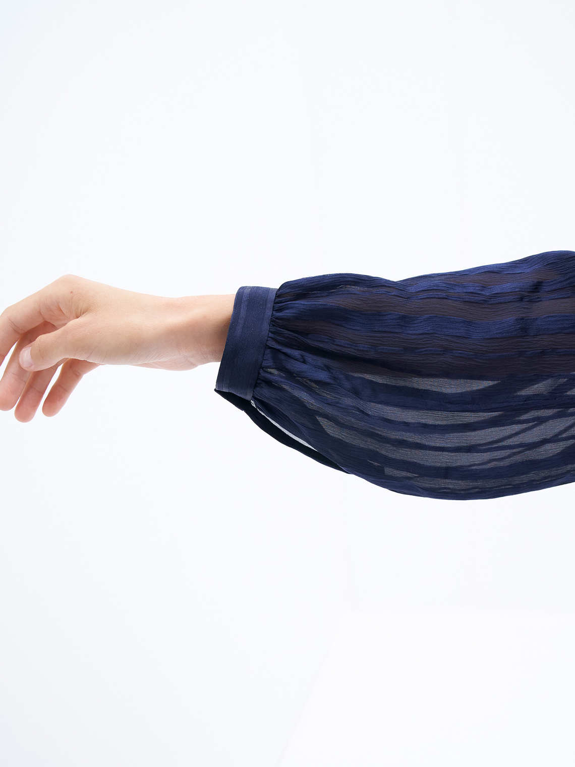 Striped silk blouse by Filippa K - navy