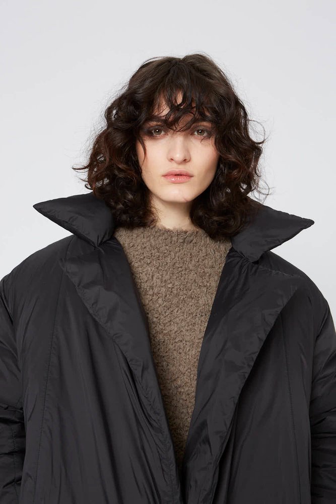 SNOW COAT IN BLACK BY HOPE