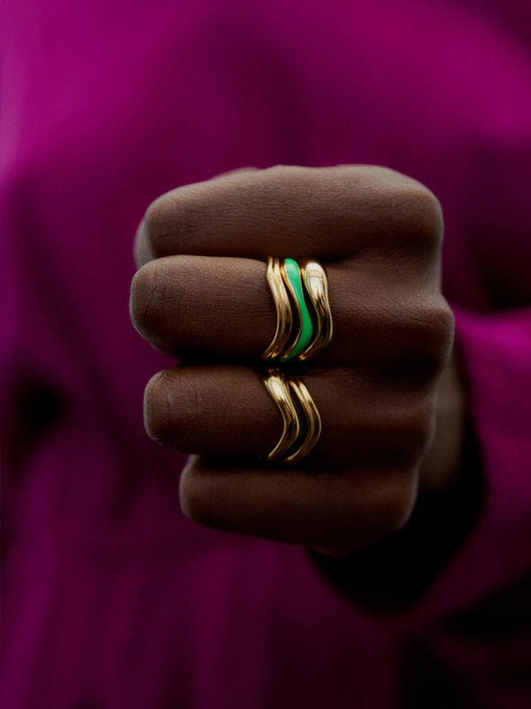 Vayu ring in gold by Maria Black