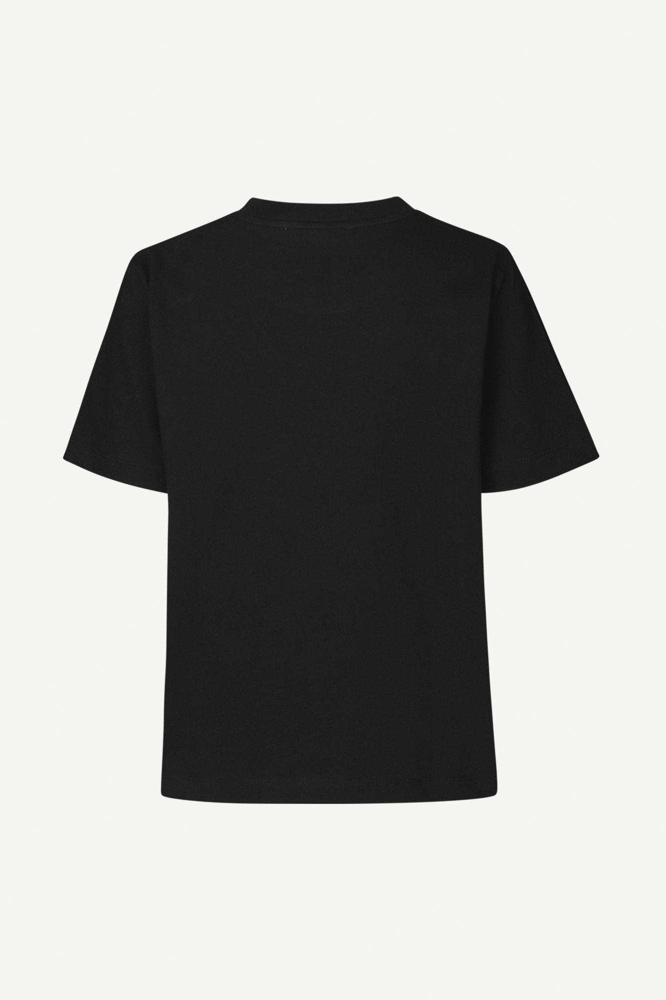 Boxy cotton t-shirt in black