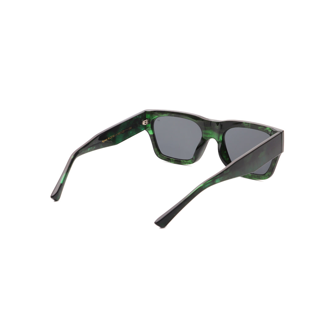Agnes sunglasses in green marble transparent
