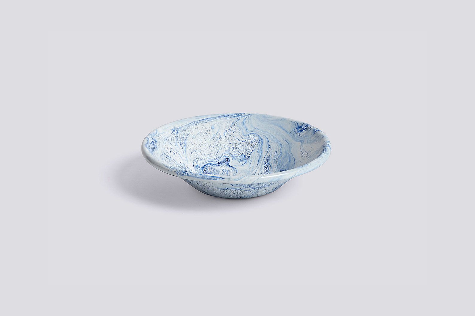 ENAMELLED CEREAL BOWL IN BLUE BY HAY