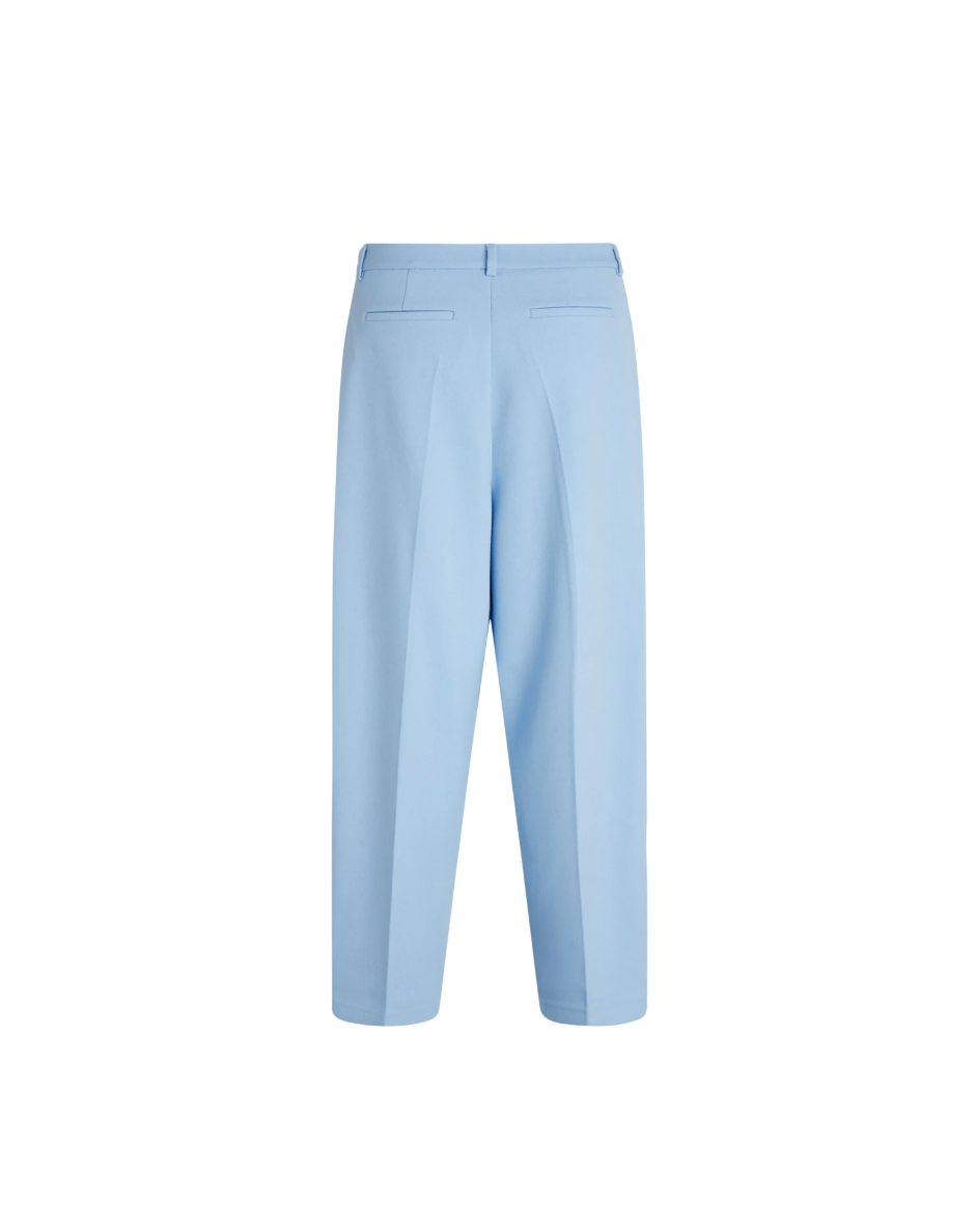 Soft suiting pants in della robia blue