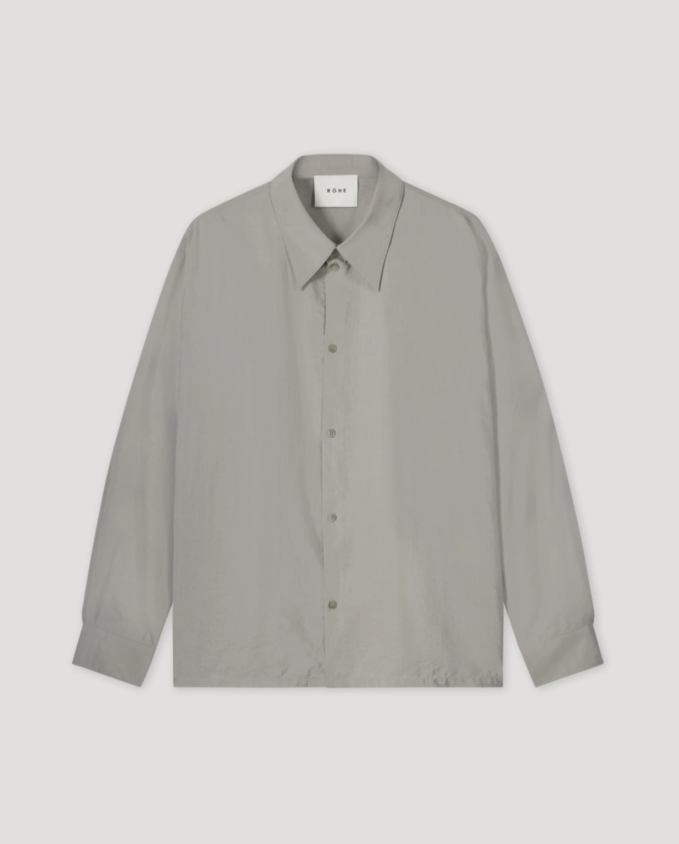 Gintare unisex shirt in light grey by Róhe Frames