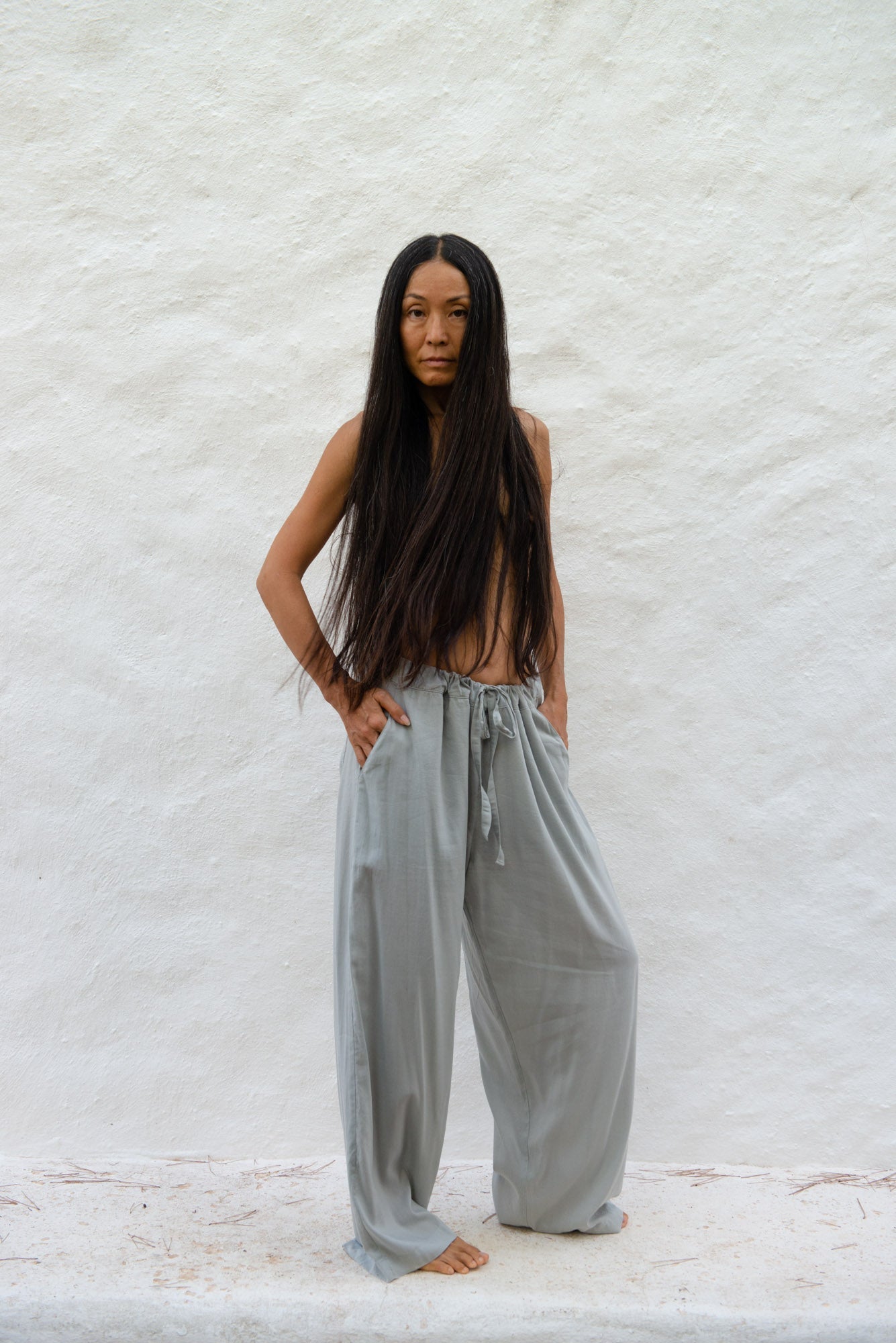 Can Pep Rey wide pants Andrea sun - wrought iron
